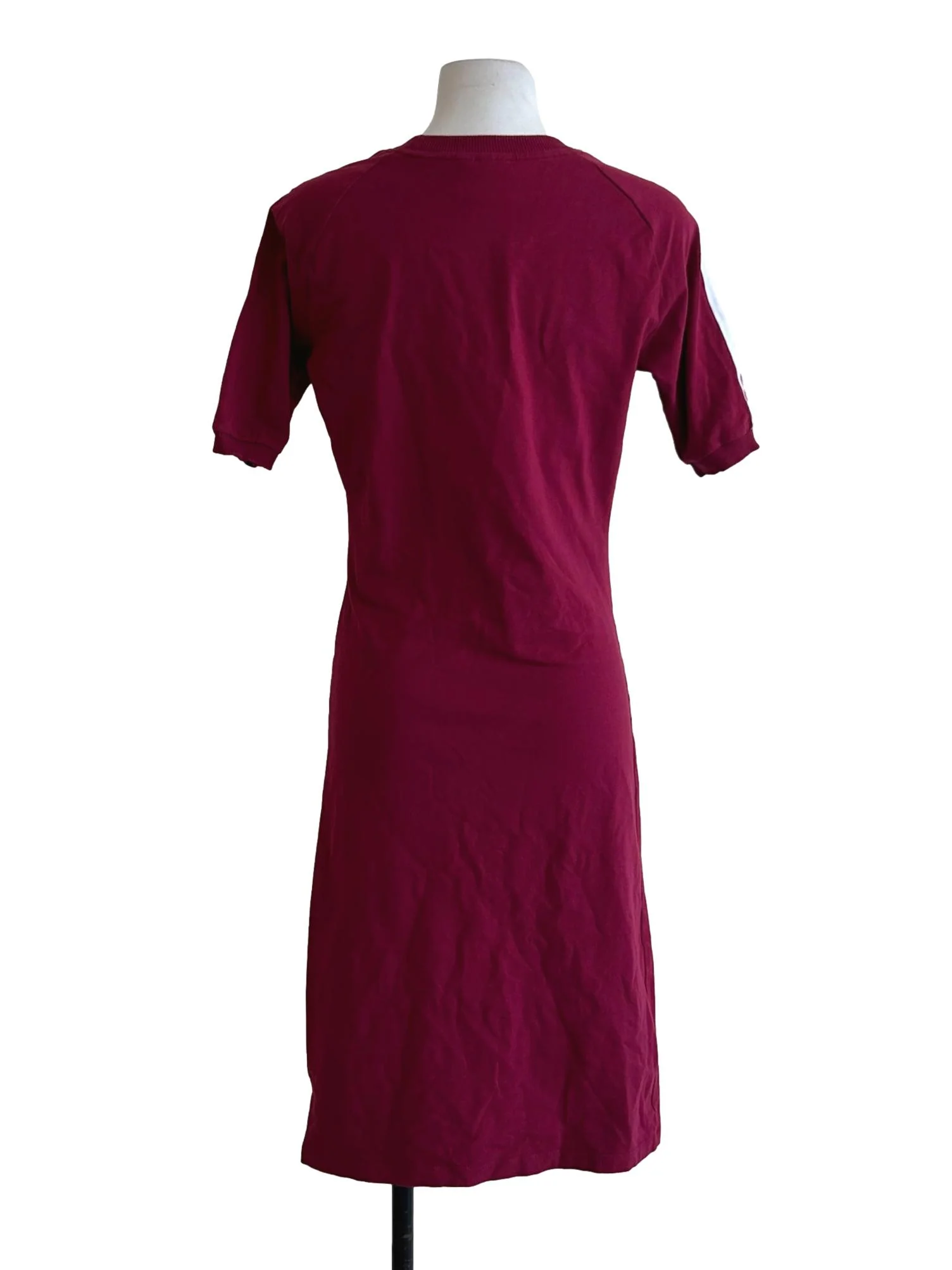Adidas Maroon Slim 3S Dress - Image 2