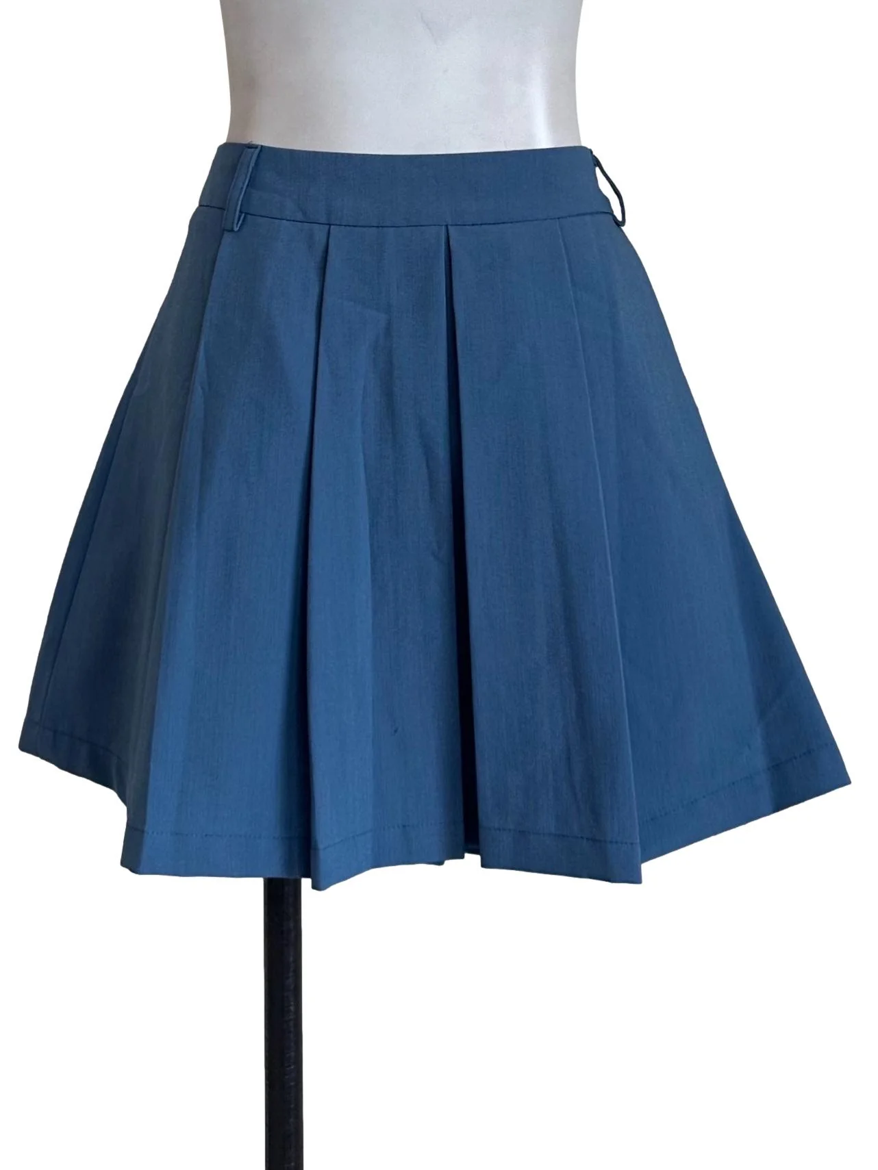 Aegean Blue Knife Pleated Skorts - Image 2