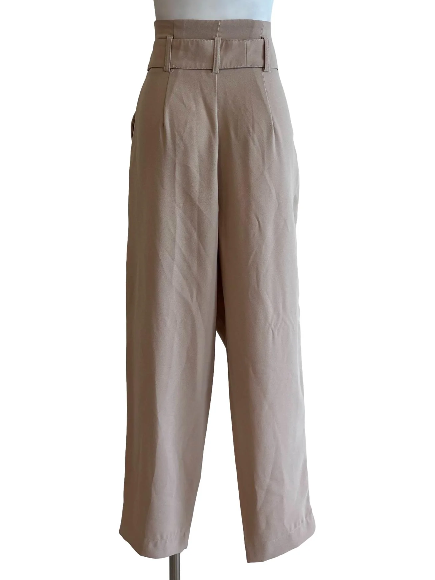 Almond Pleated Pants - Image 2