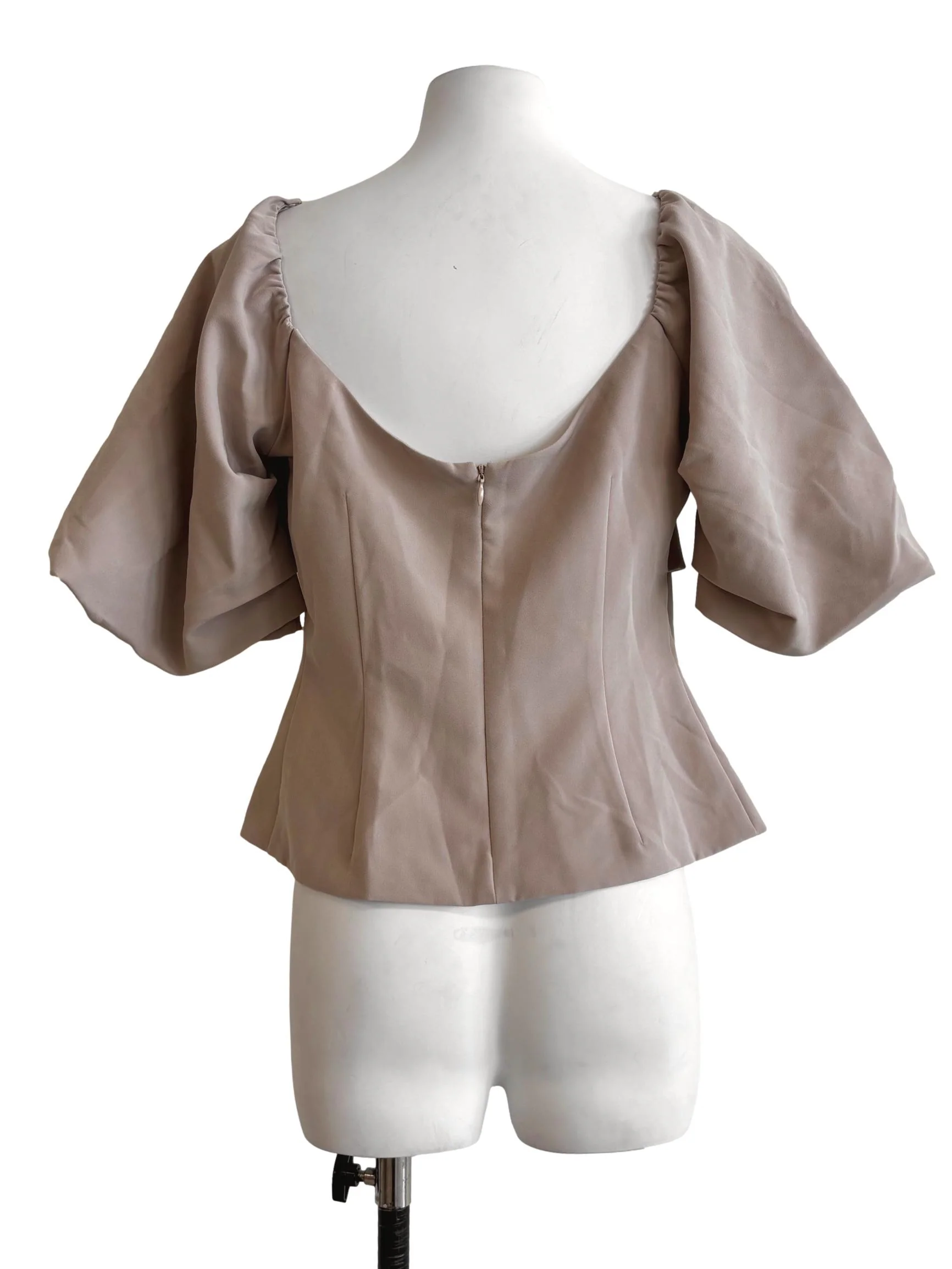 Almond Puff Sleeve Blouse LB - Image 2