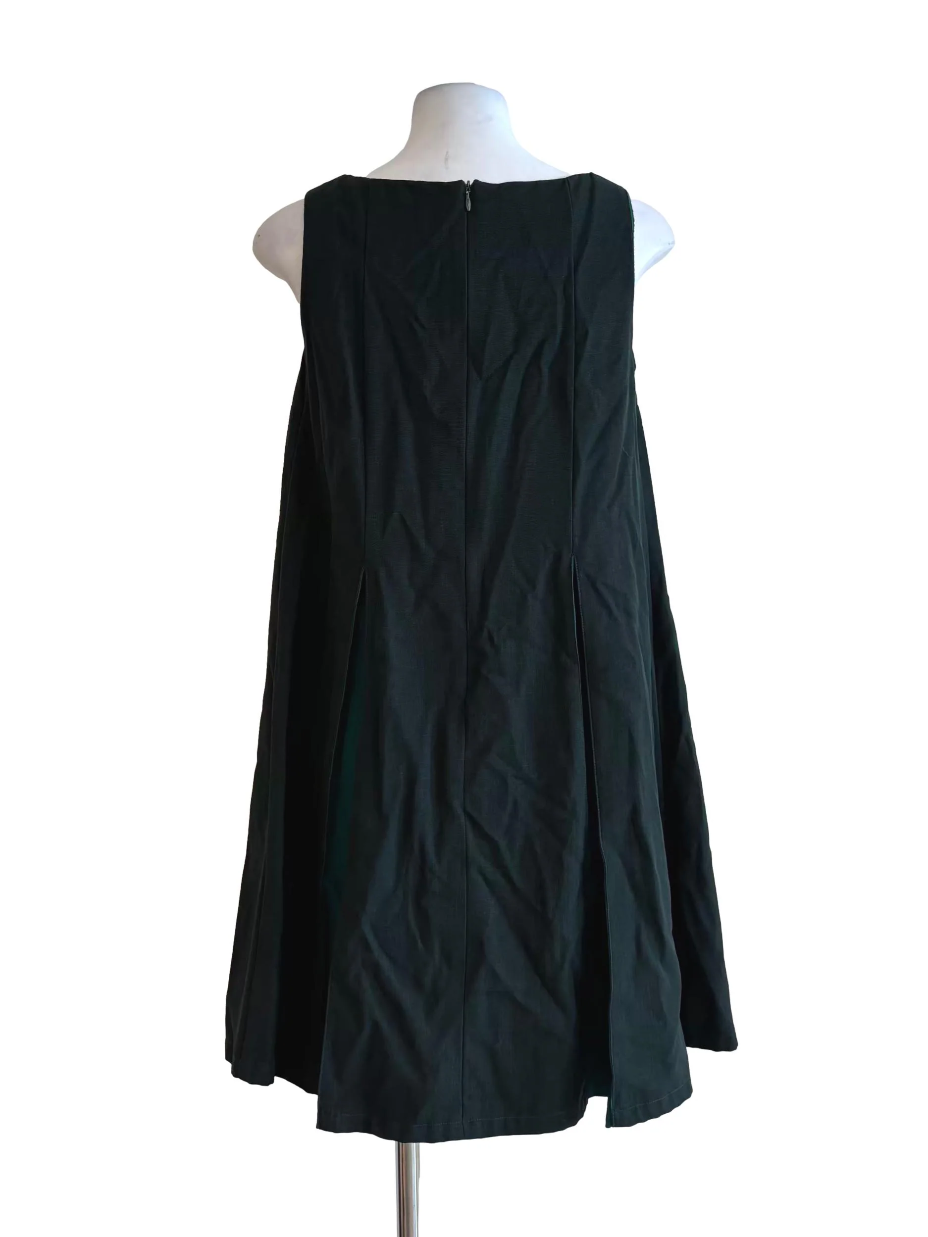 Amazon Green Sleeveless Boat Neck Dress - Image 2