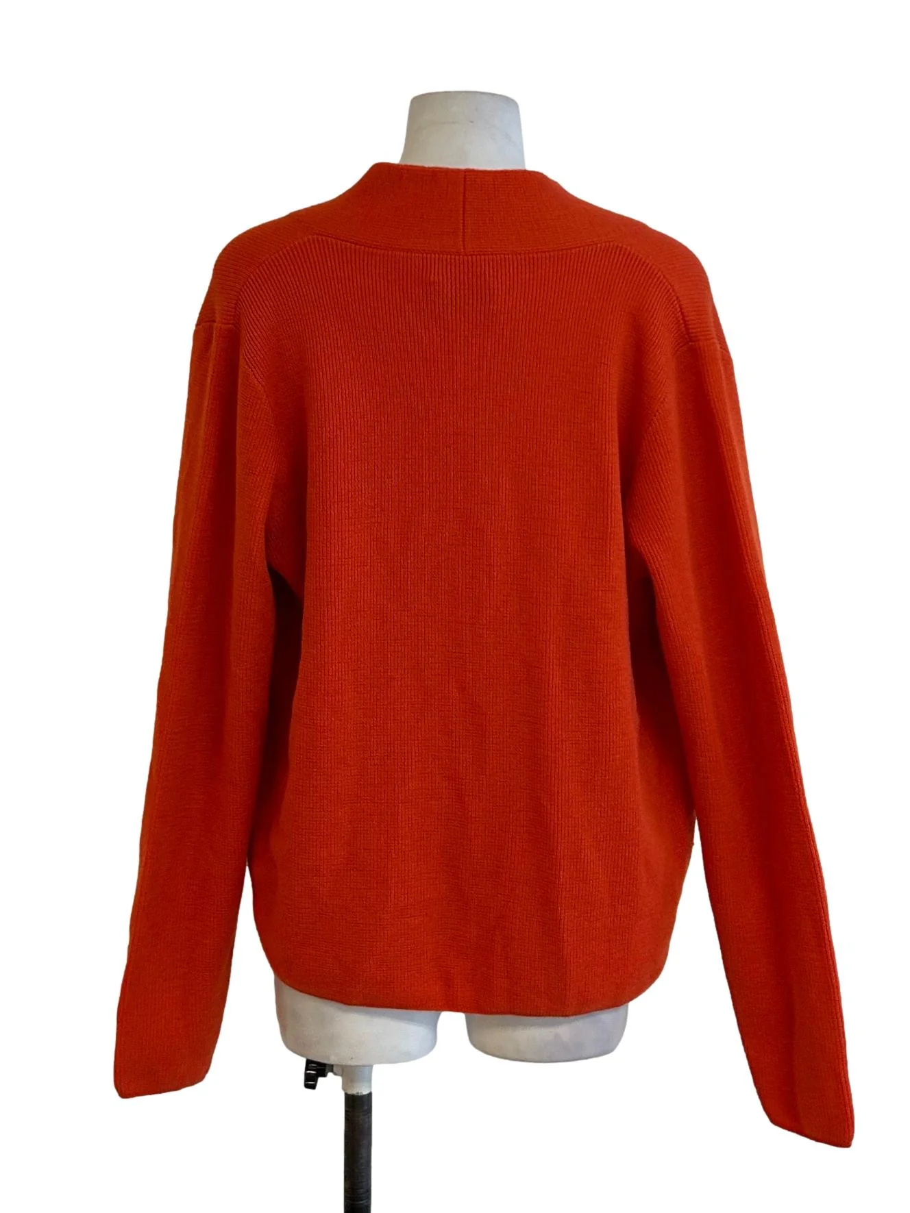 Appenzell Cardigan - Merino Wool Wrap Cardigan In Orange CSN - Image 6