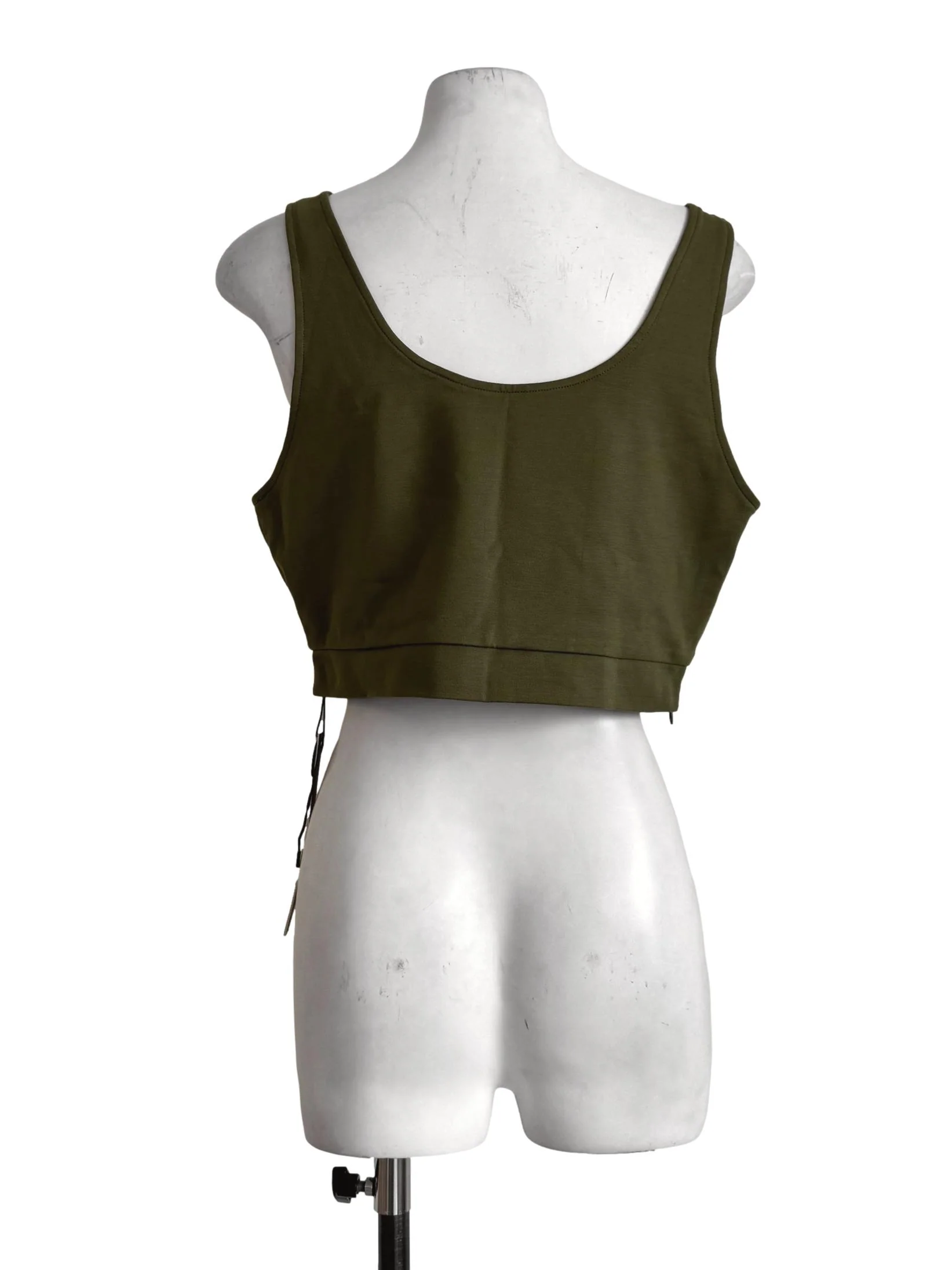 Army Green Square Neck Bralet YHF - Image 2
