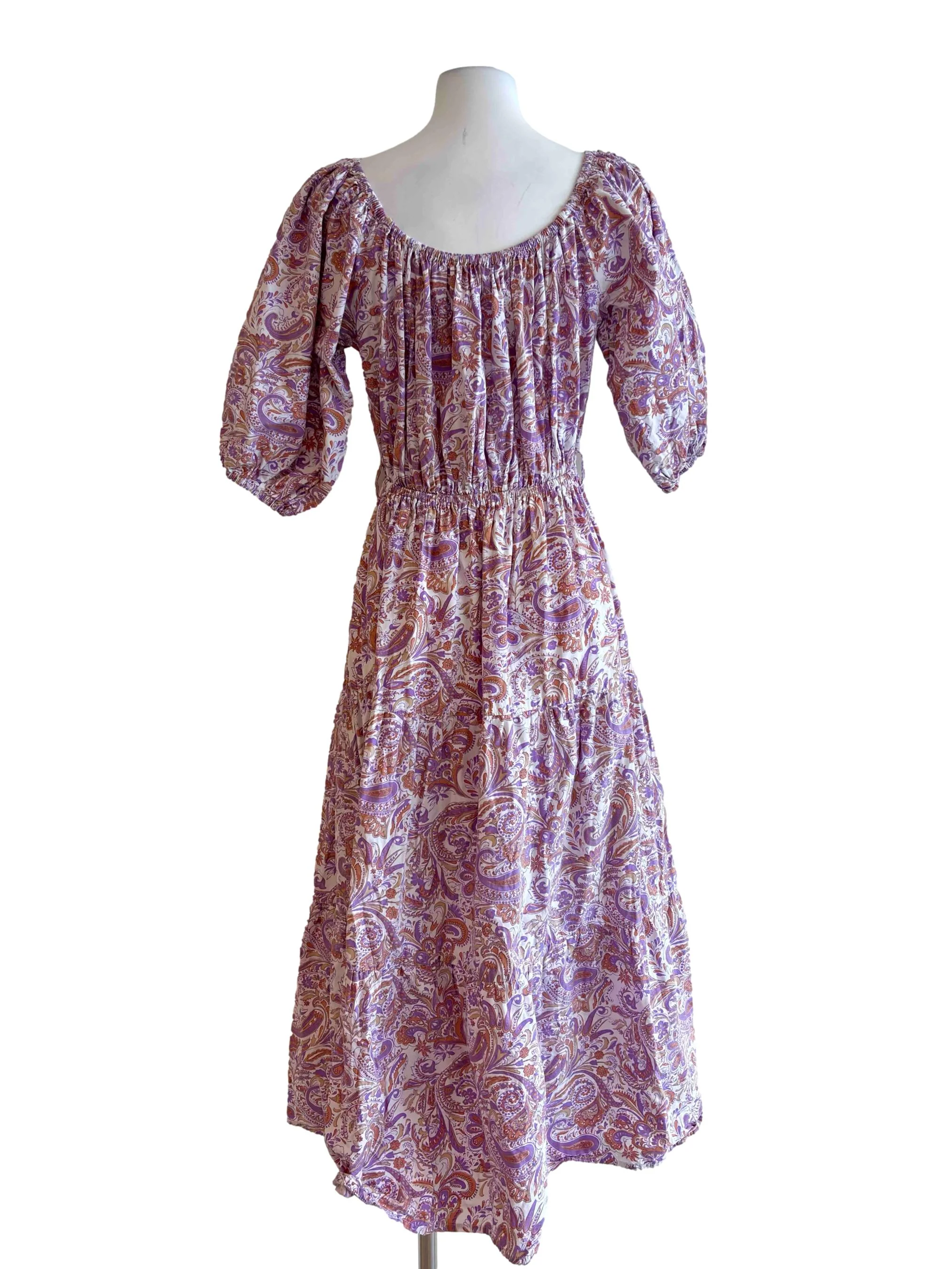 Arra Dress In Crystal Paisley - Purple CSN - Image 2