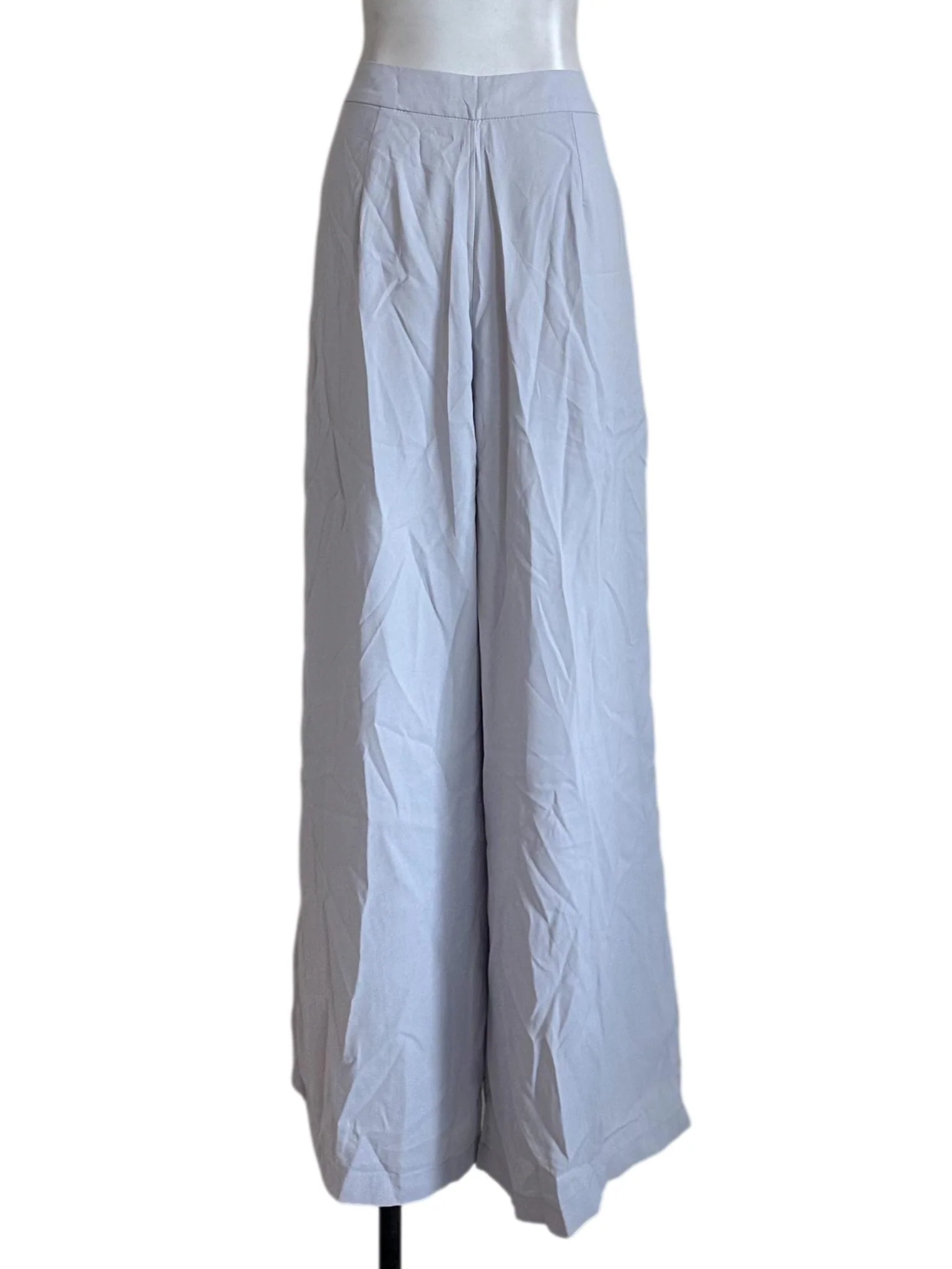 Ash Grey High Waist Wide Leg Pants - Image 2
