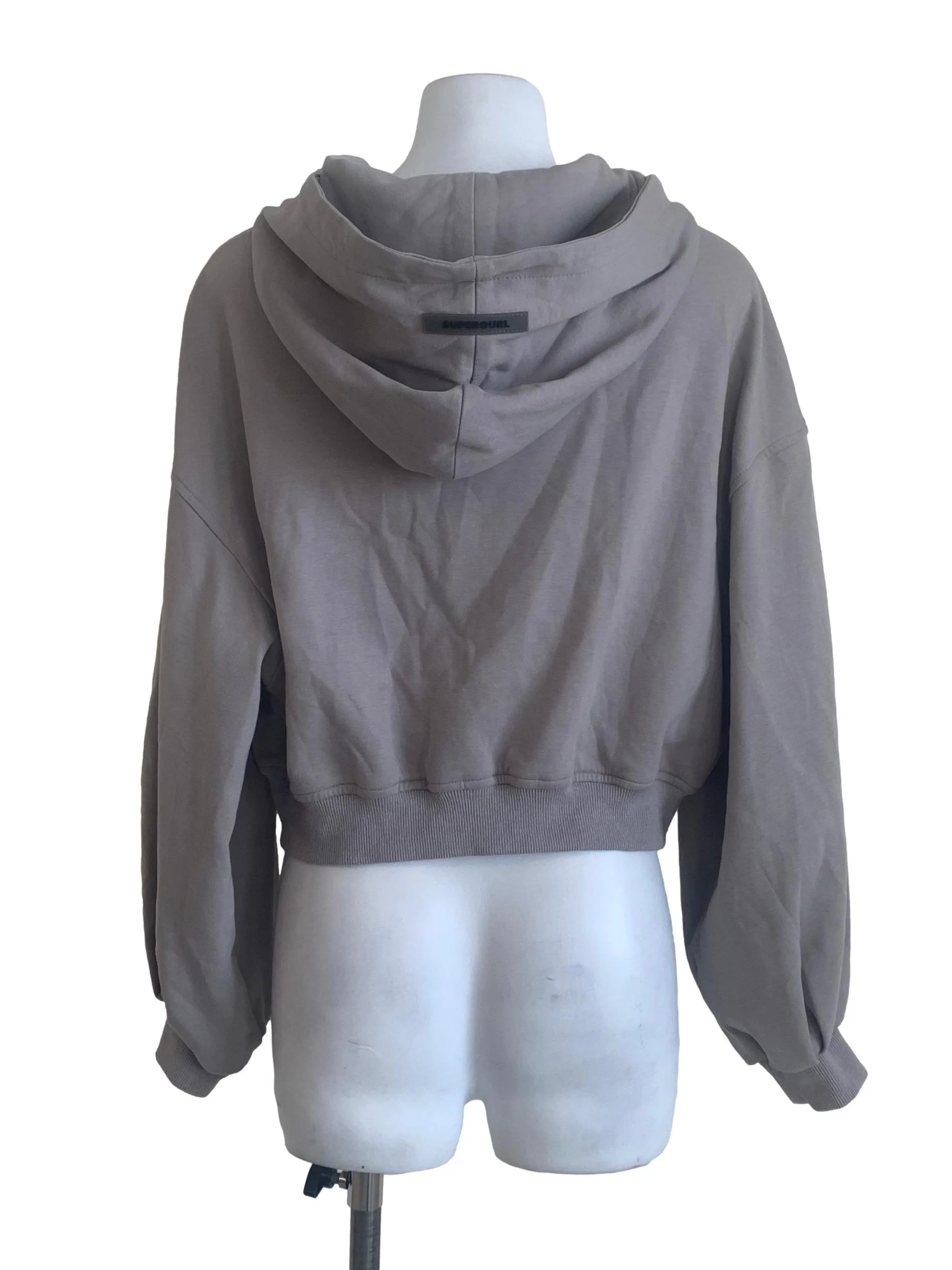 Ash Grey Zipped Hoodie - Image 2