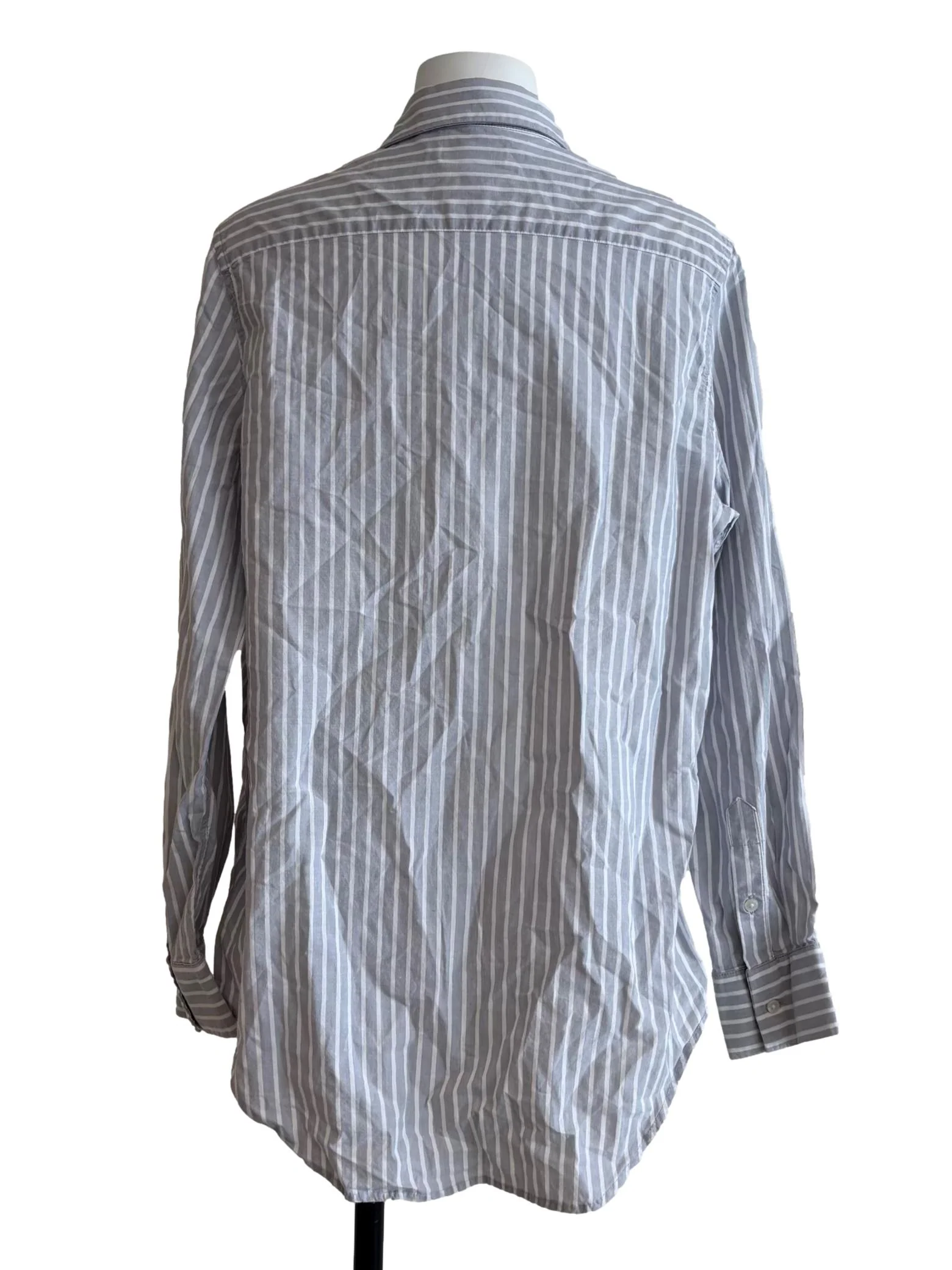 Avery Shirt In Grey Pinstripe CSN - Image 3
