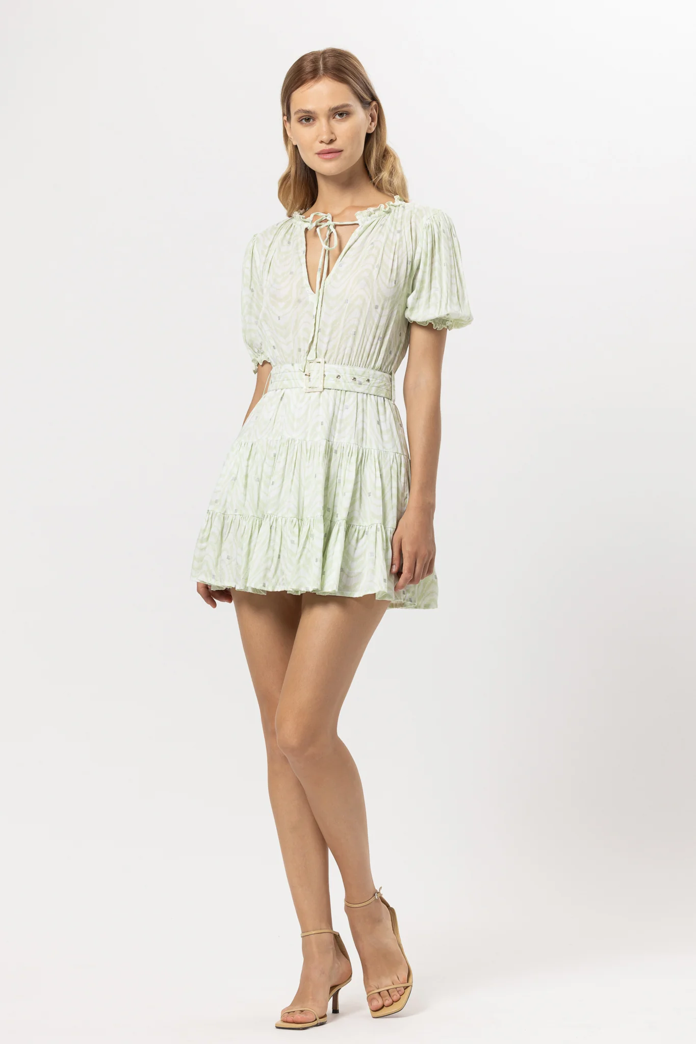 Ayla Mini Dress In Seawave - Green CSN - Image 3