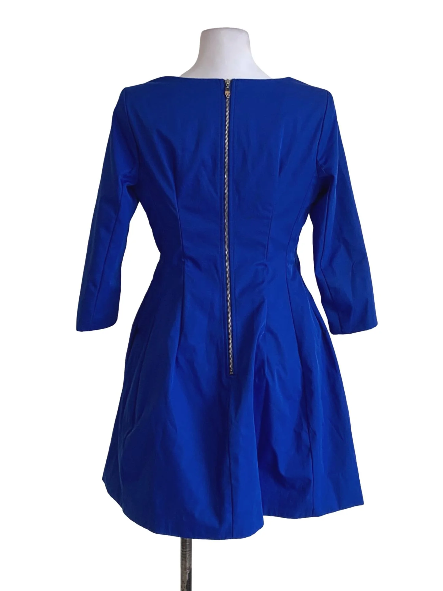Azure Sabrina Neckline Empire Dress - Image 2