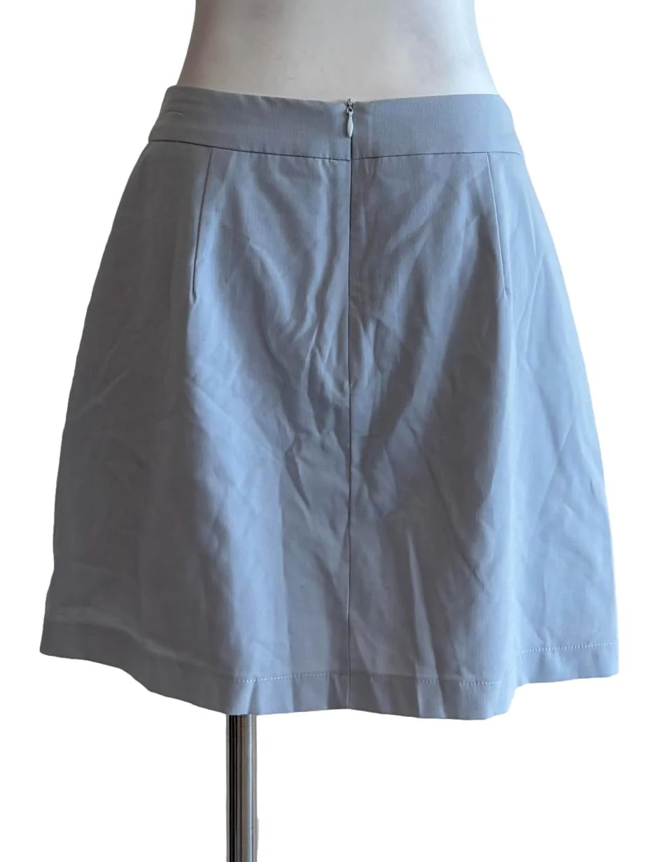 Baby Blue A-Line Mini Skirt - Image 2