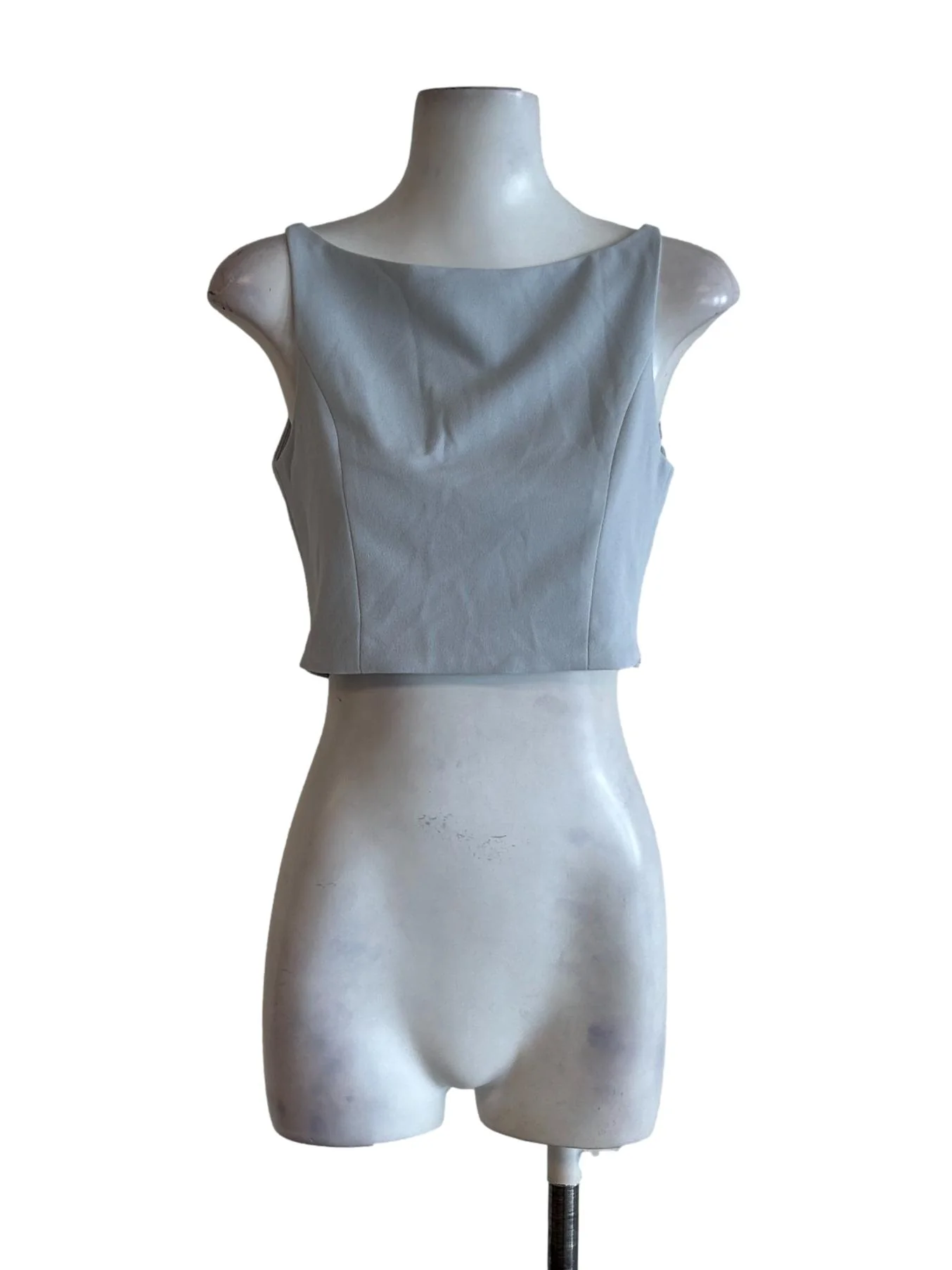 Baby Blue Boat Neck Top