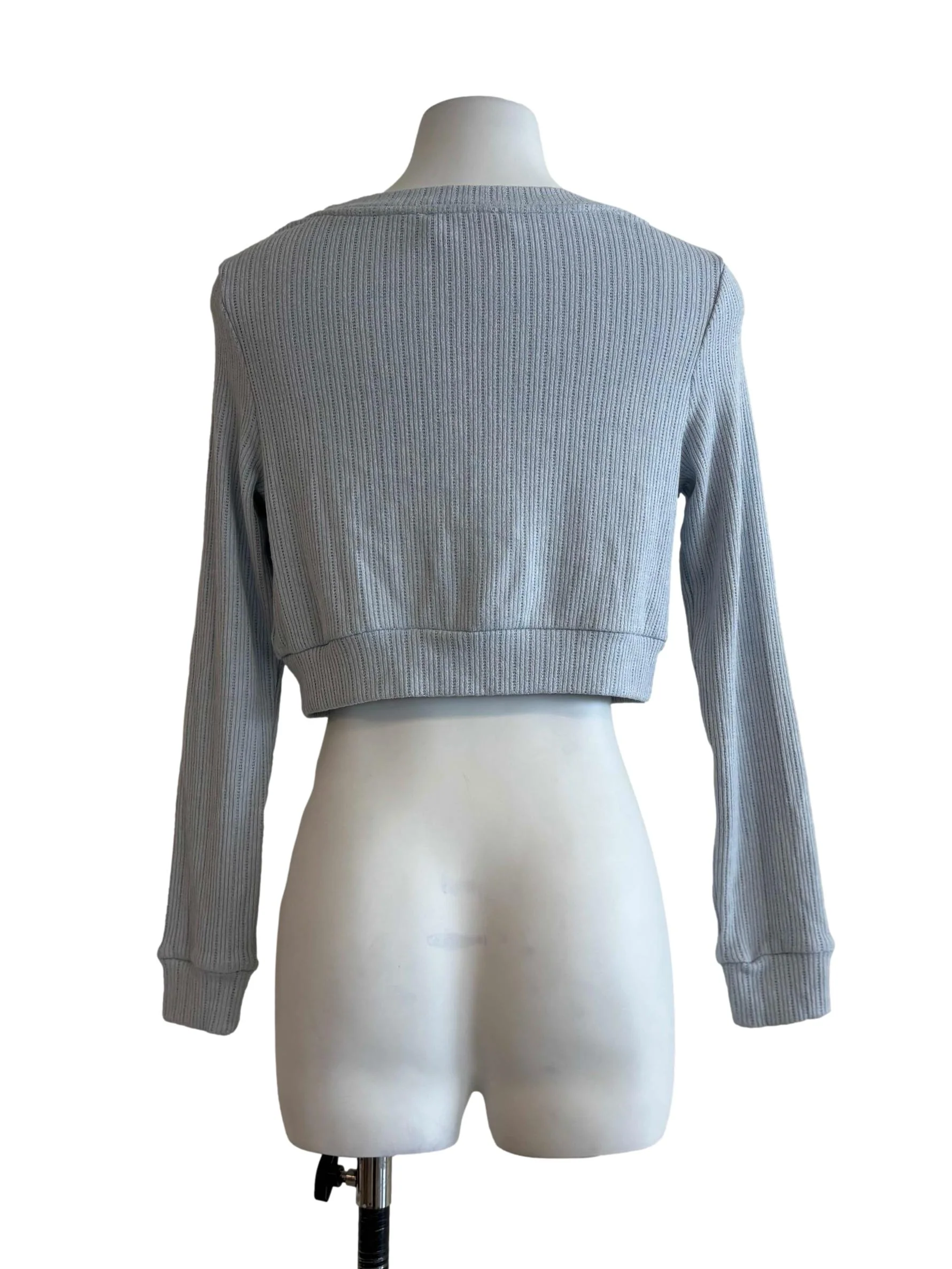Baby Blue Cropped Cardigan - Image 2