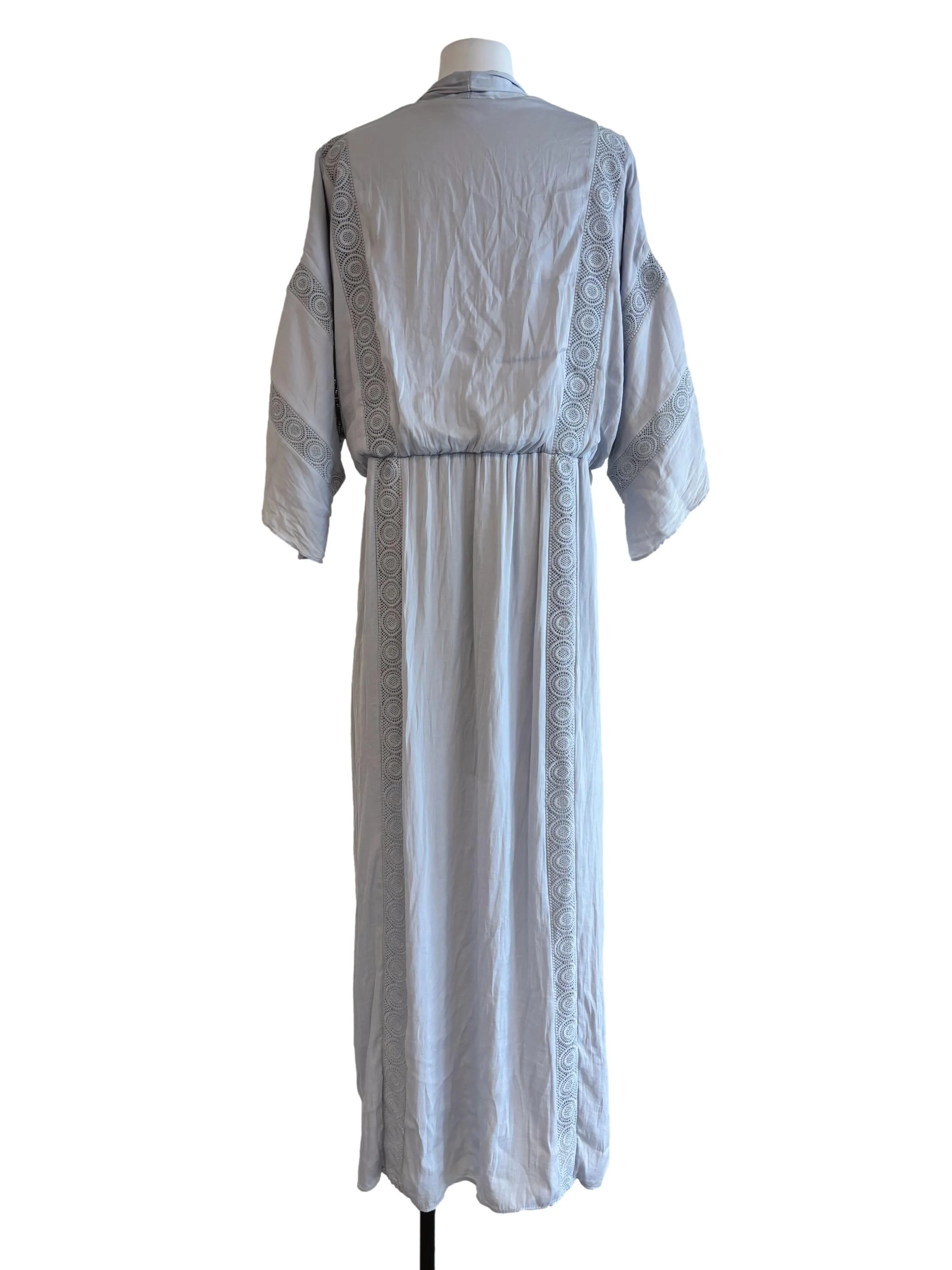 Baby Blue Long Sleeve Kaftan Dress - Image 2