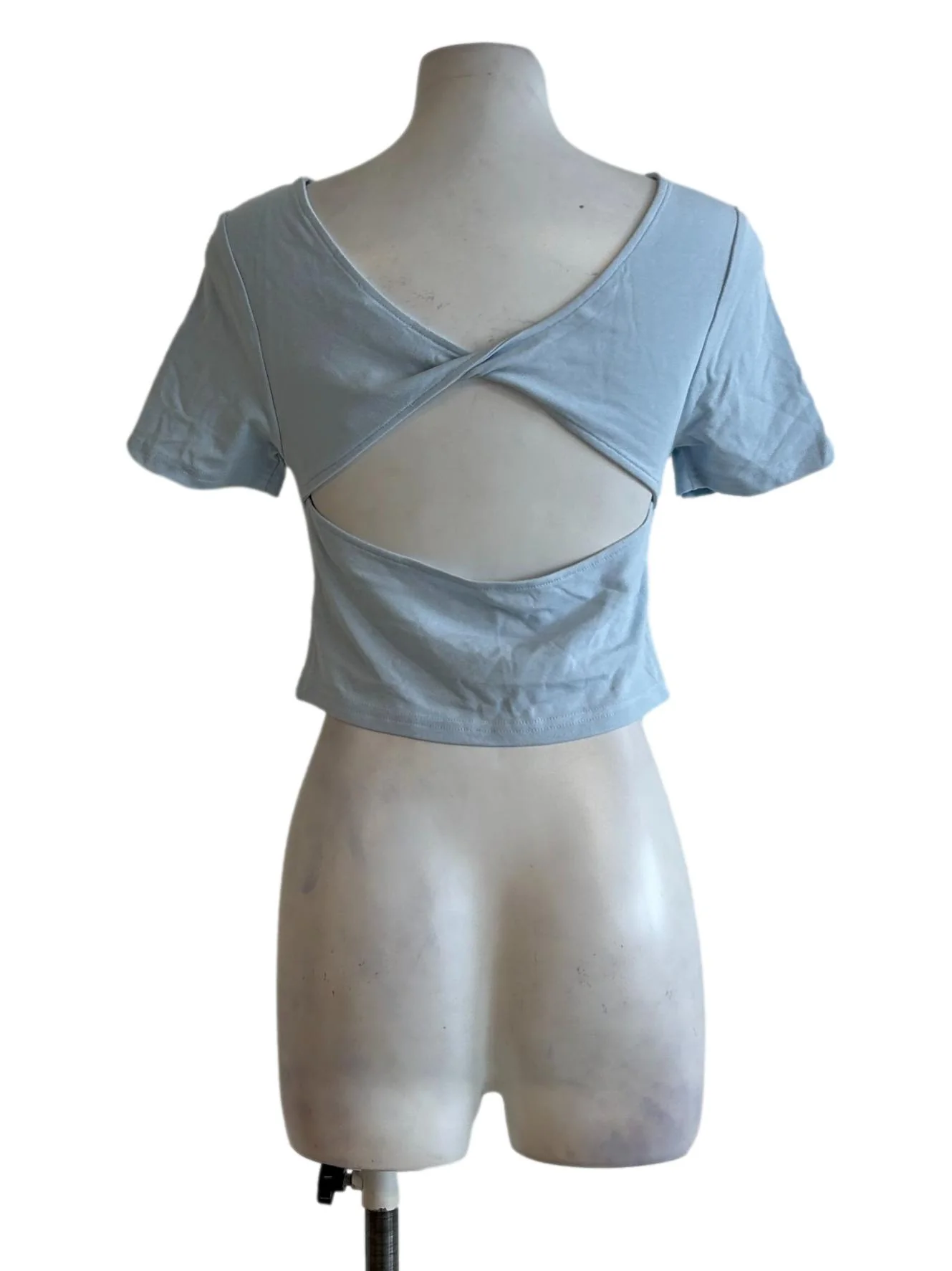 Baby Blue Ribbed Top - Image 2