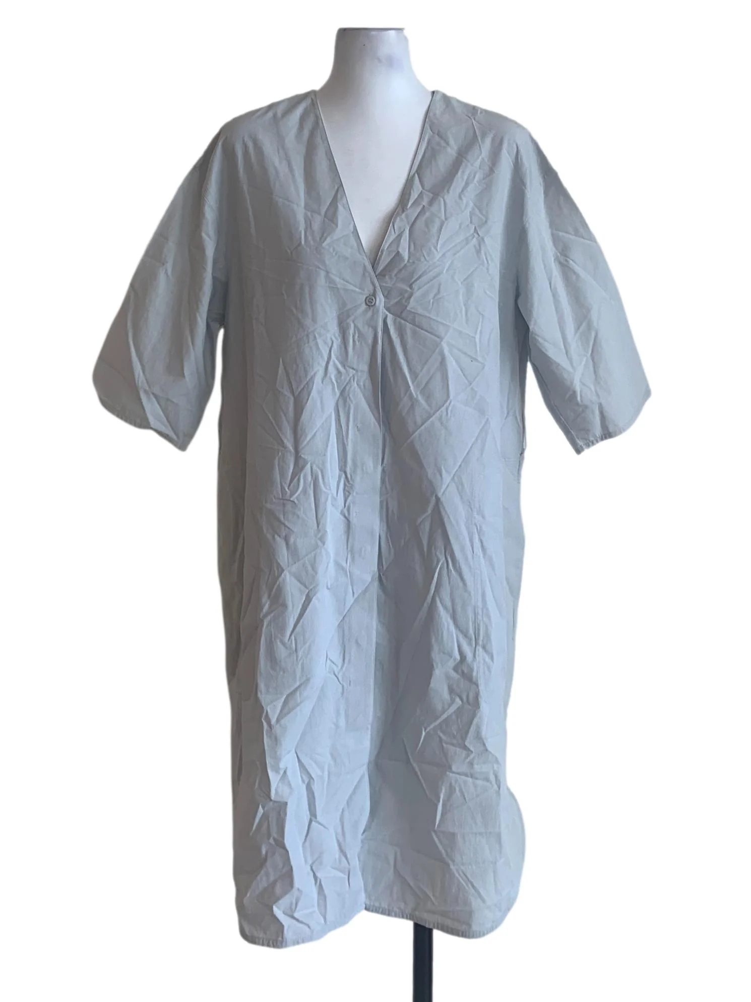 Baby Blue V Neck Dress