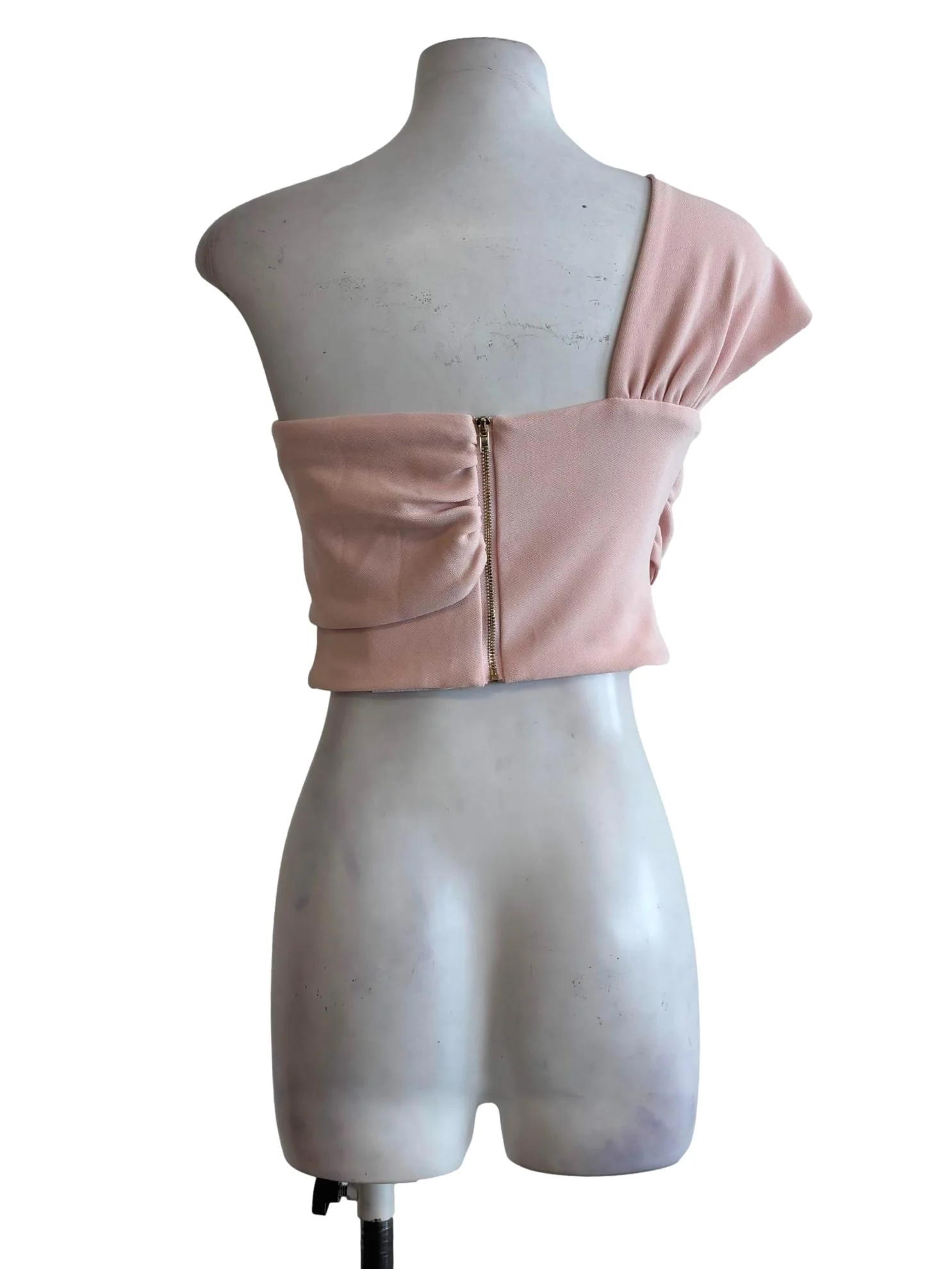 Baby Pink One Shoulder Top - Image 2