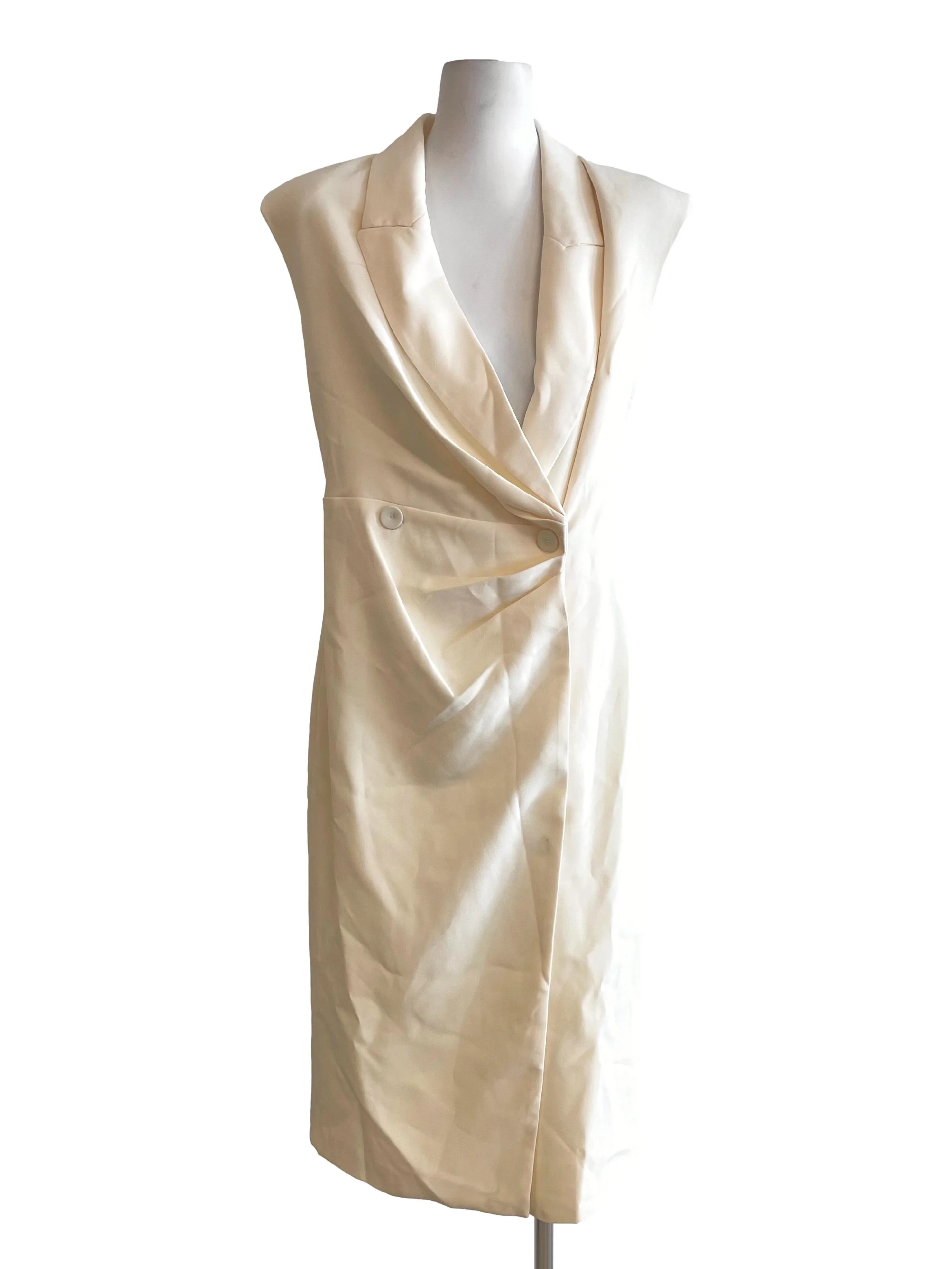 Banana Draped Blazer Fit Dress