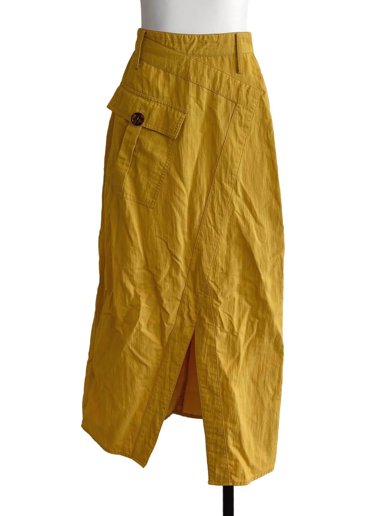 Banana Yellow Midi Skirt