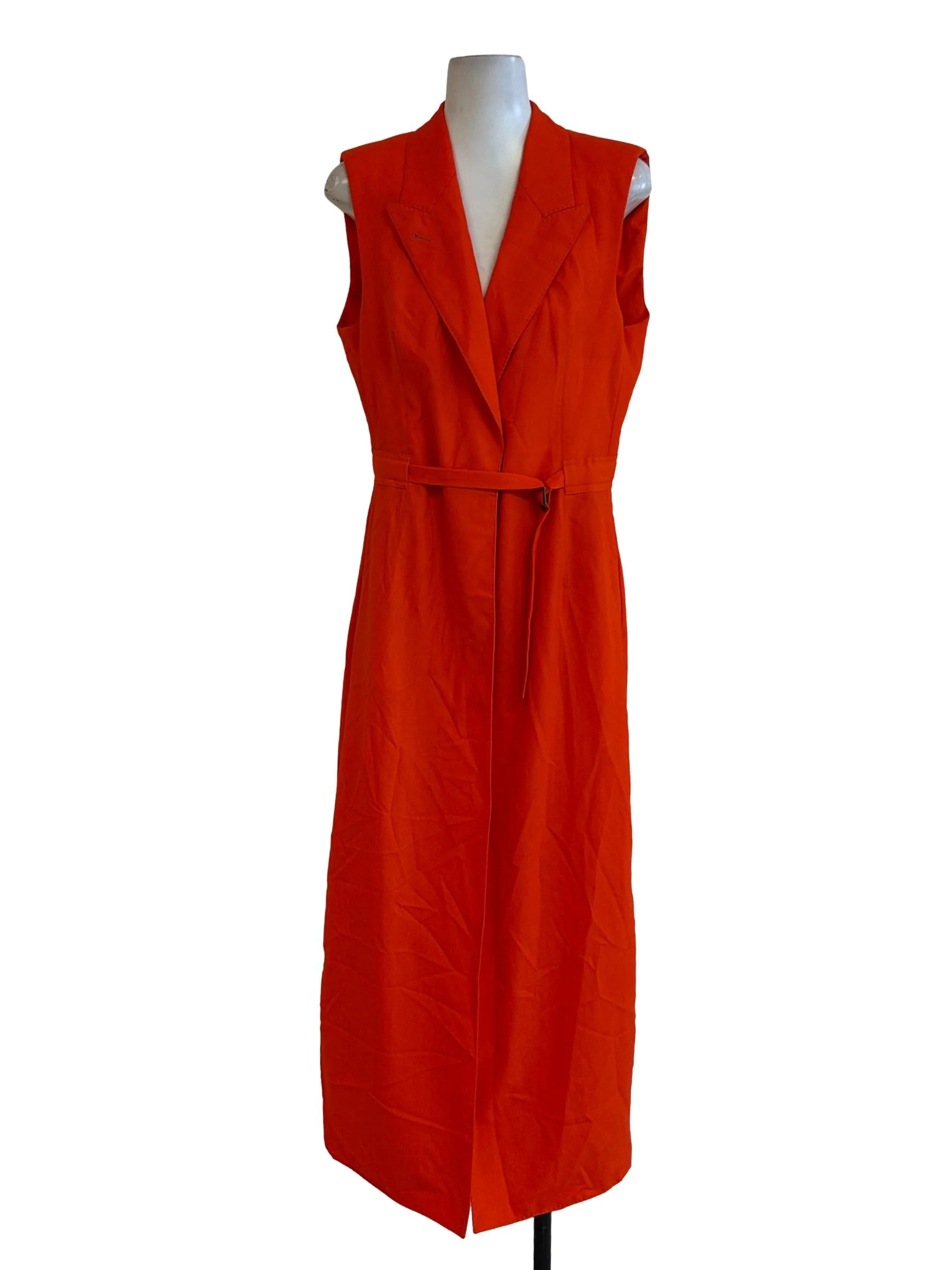Basel Trenchcoat - Sleeveless Trench In Sweet Orange CSN - Image 5