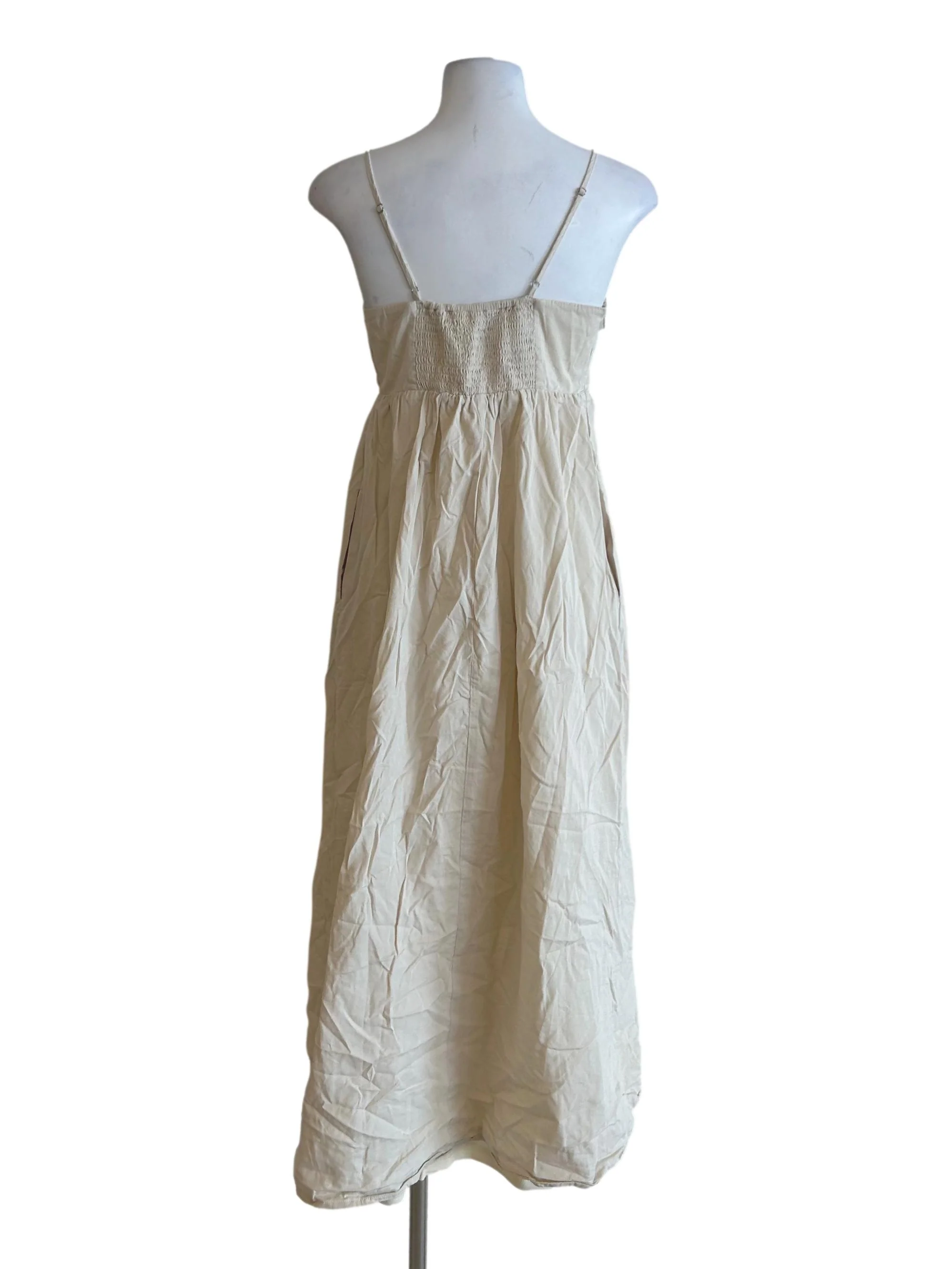 Beige Blouson Dress - Image 2