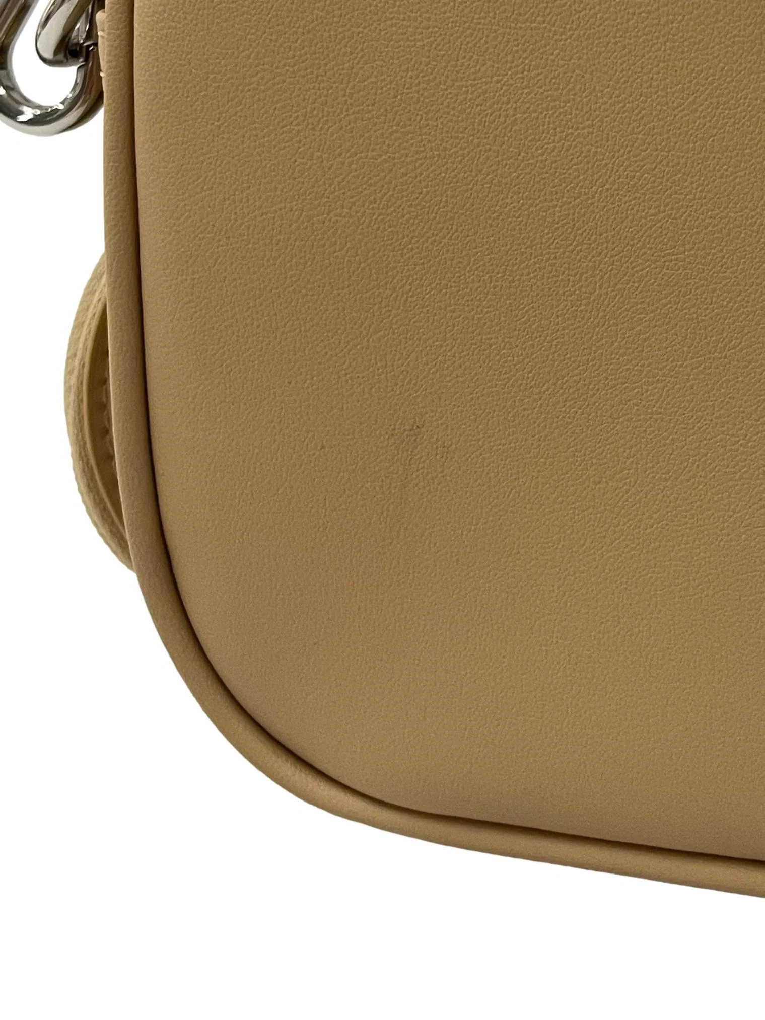 Beige Leather Crossbody Bag With Detachable Pouch CSN - Image 5