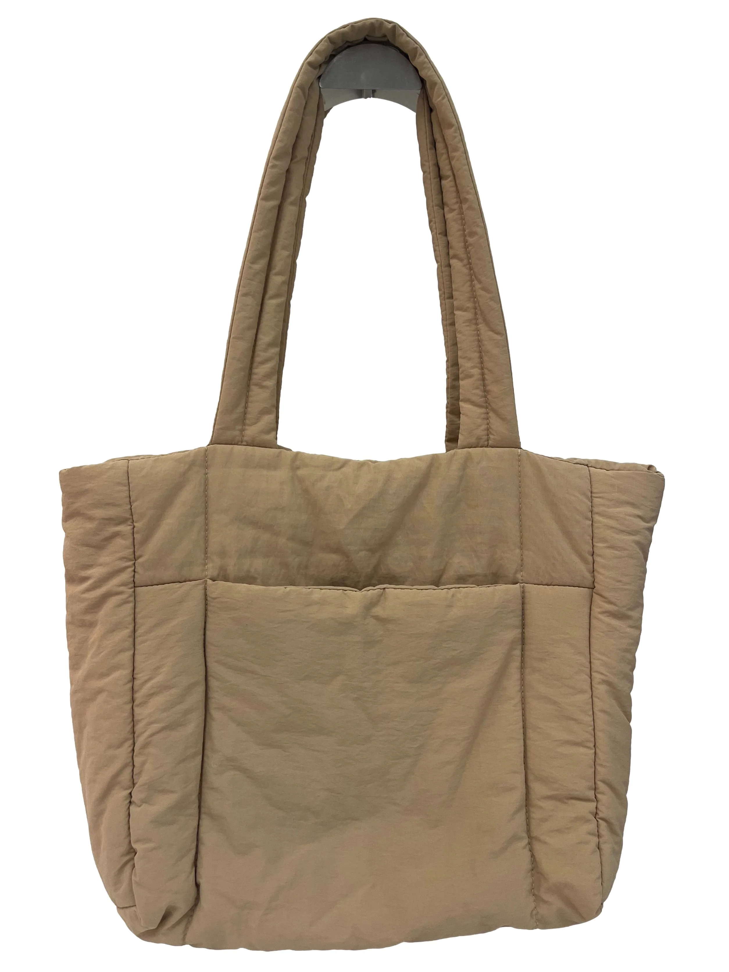 Beige Puffer Shopper Bag CSN - Image 2