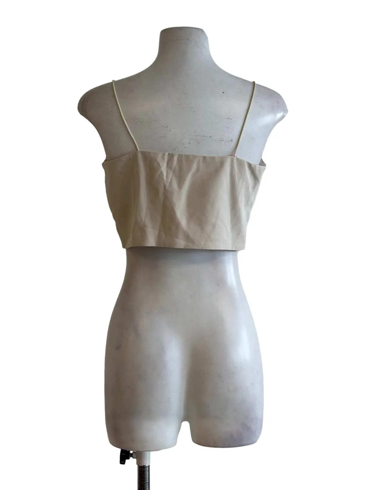 Beige Spaghetti Strap Top - Image 2