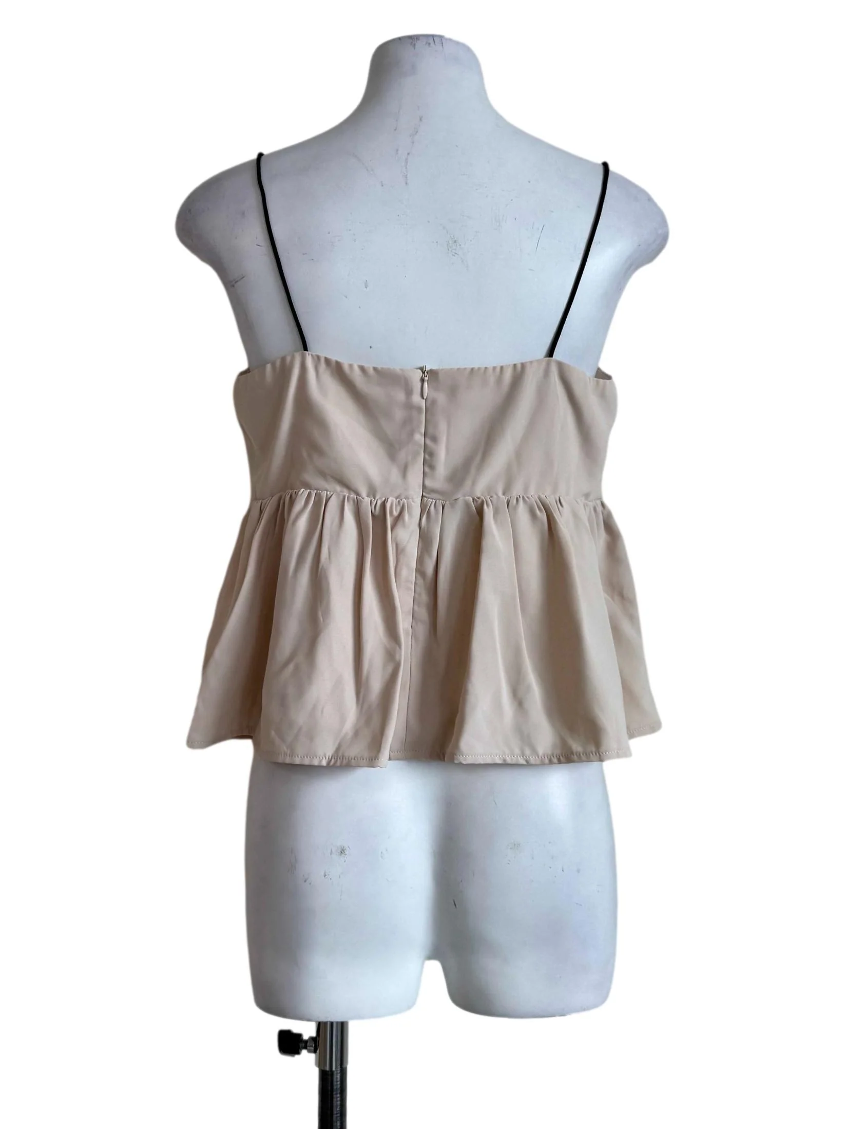 Beige With Black Strap Camisole - Image 2