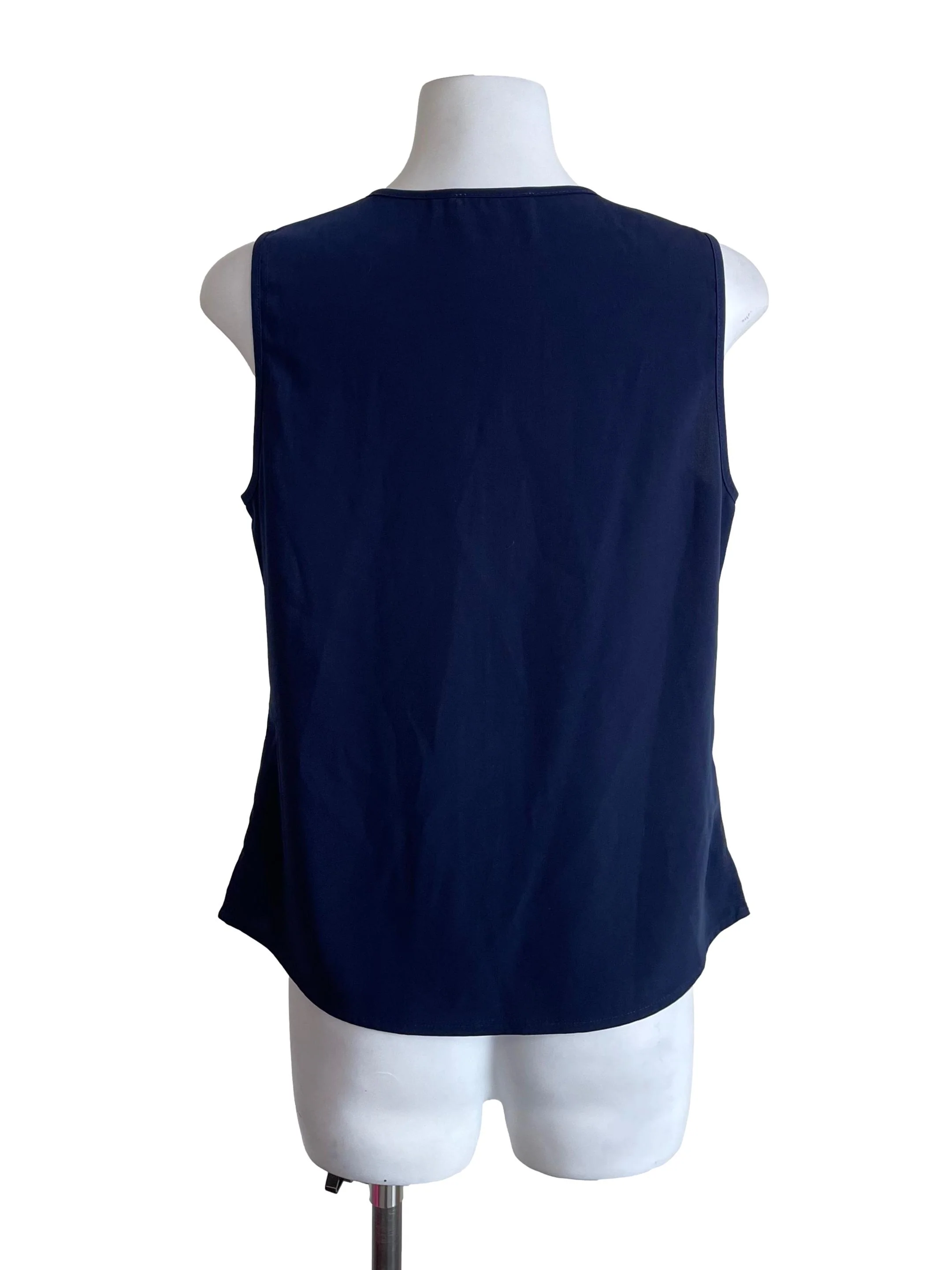 Berry Blue Bust Pockets Chiffon Top - Image 2