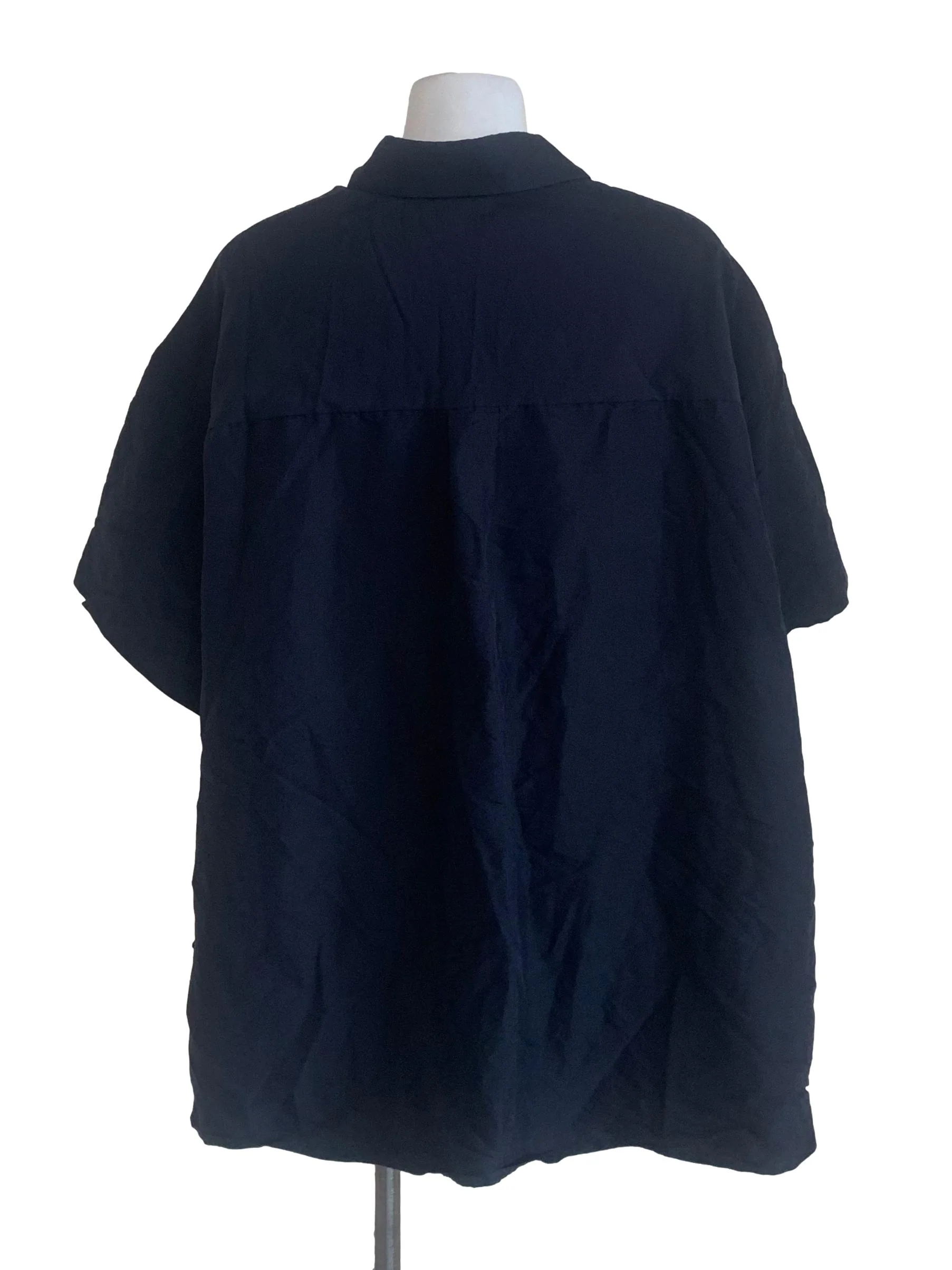 Berry Blue Collared Baggy Top - Image 2