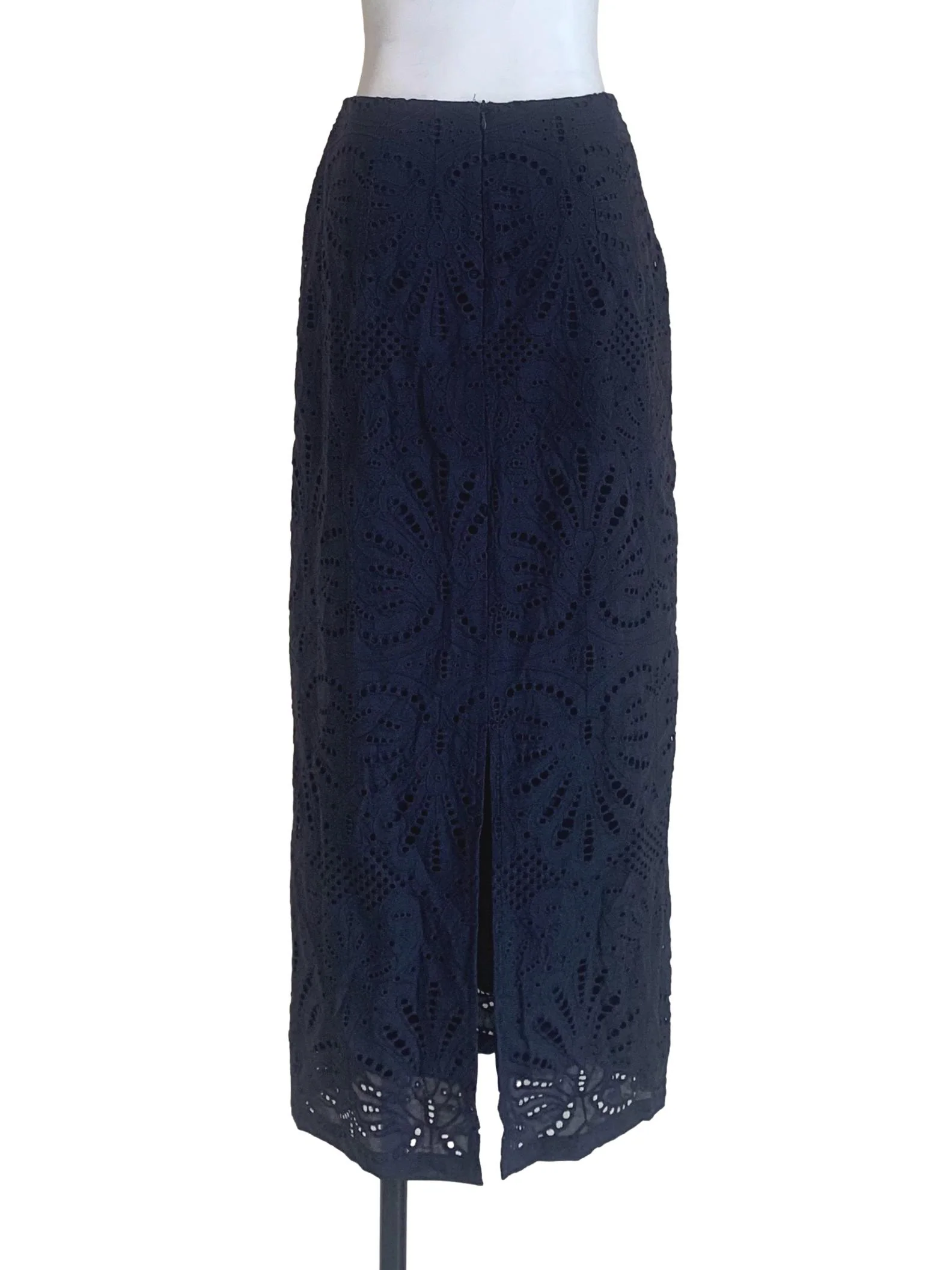 Berry Blue Pattern Sheath Skirt - Image 2
