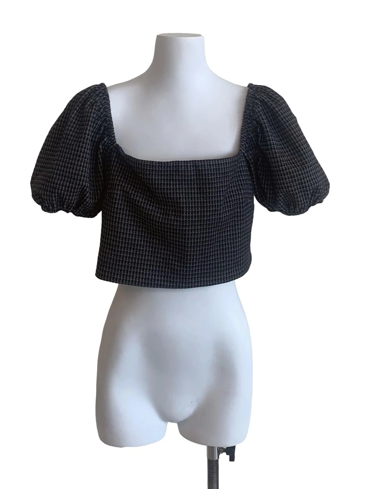 Dark Berry Checkered Top