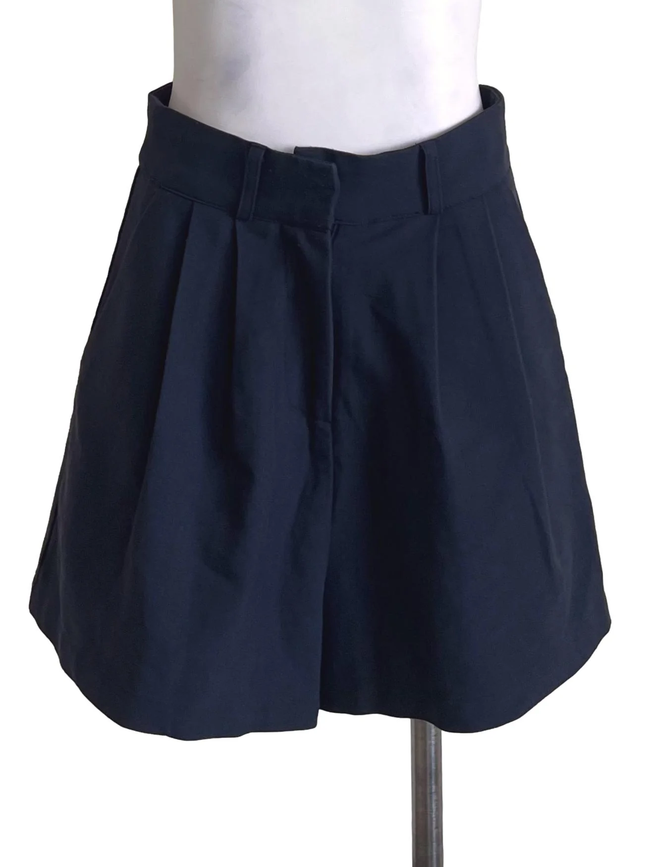 Berry Blue Structured Shorts