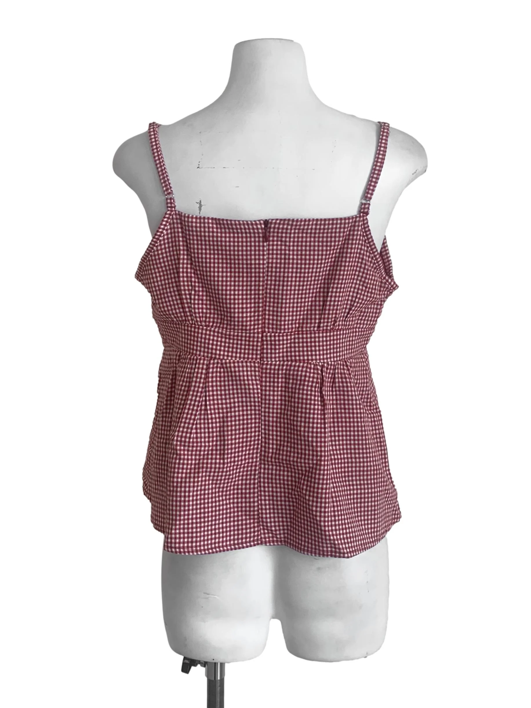 Berry Red Gingham Top - Image 2