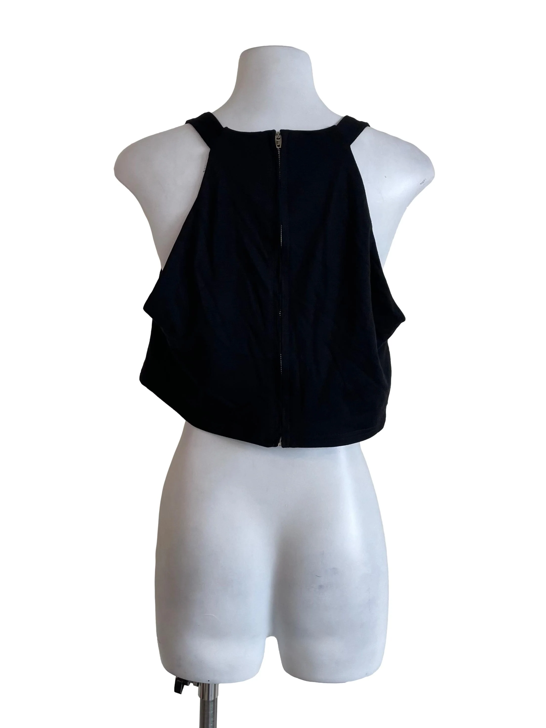 Black A-Line Halter Neck Top - Image 2