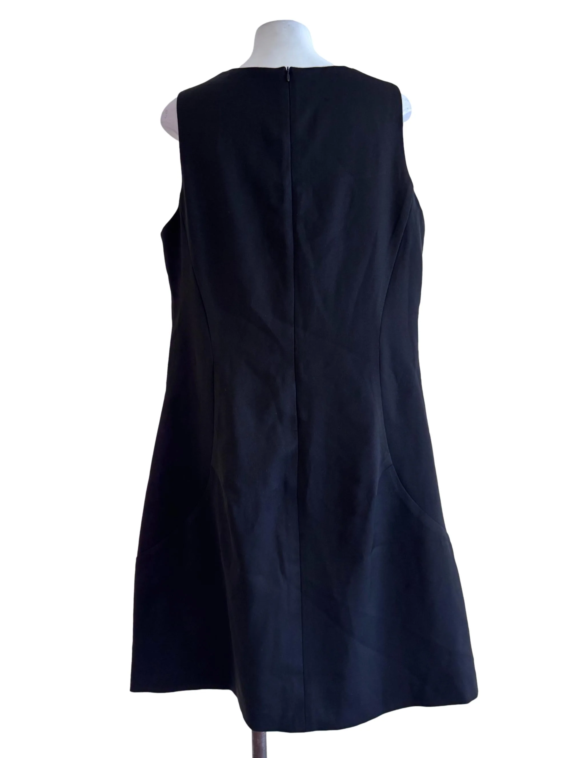 Black A Line Sleeveless Dress - Image 2