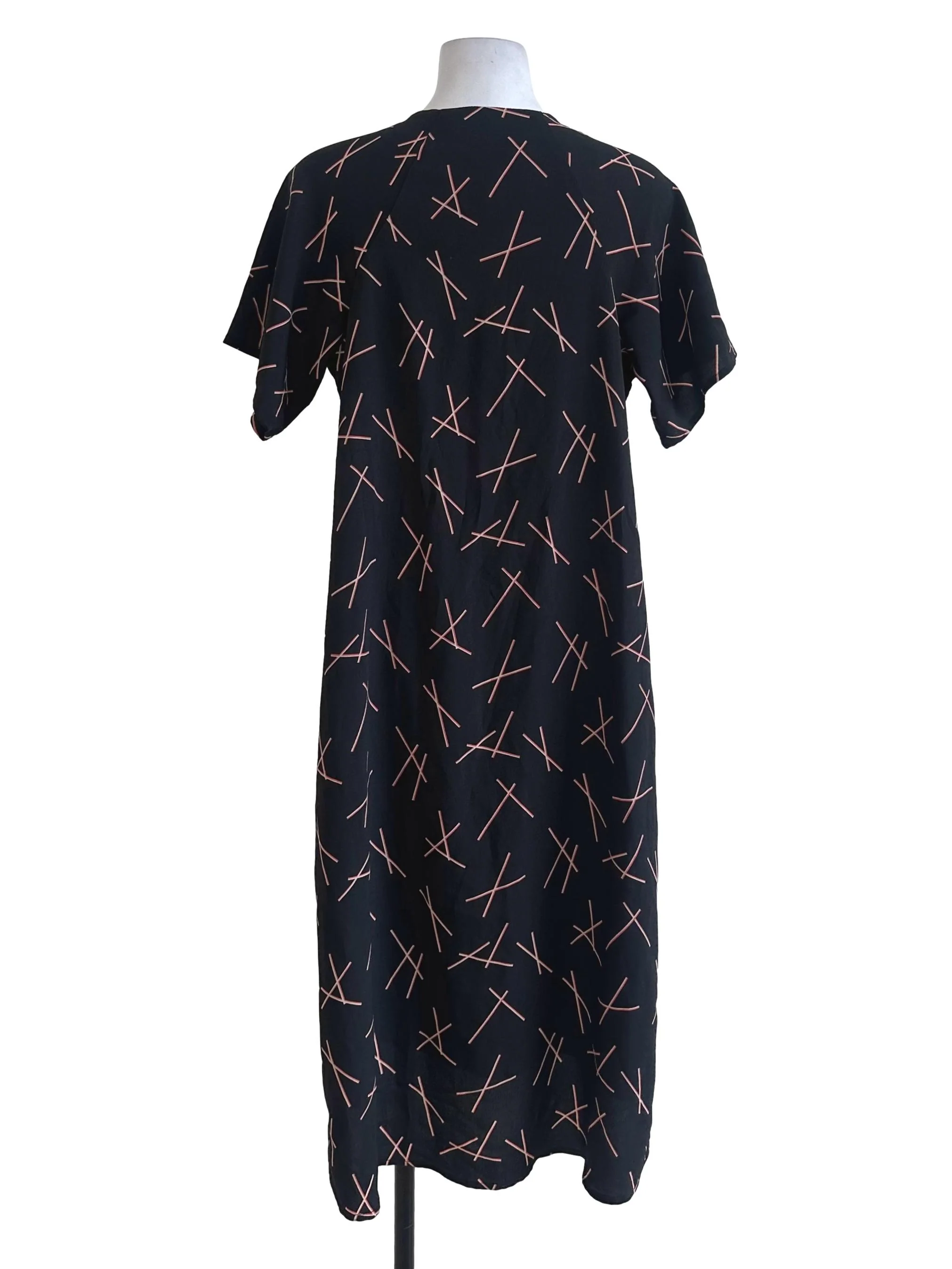 Black Abstract Dress - Image 2