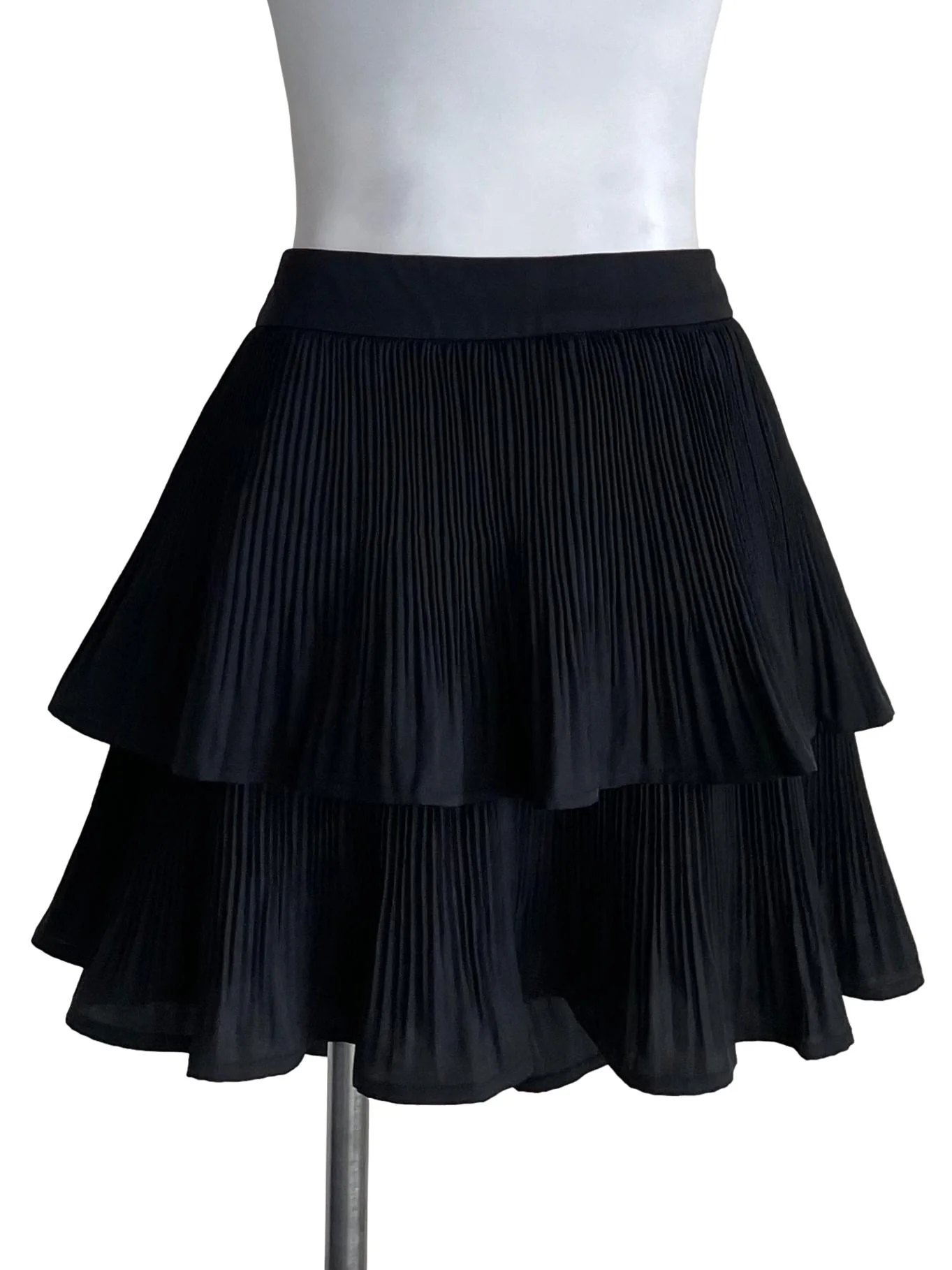 Black Accordion Layer Skirt - Image 2