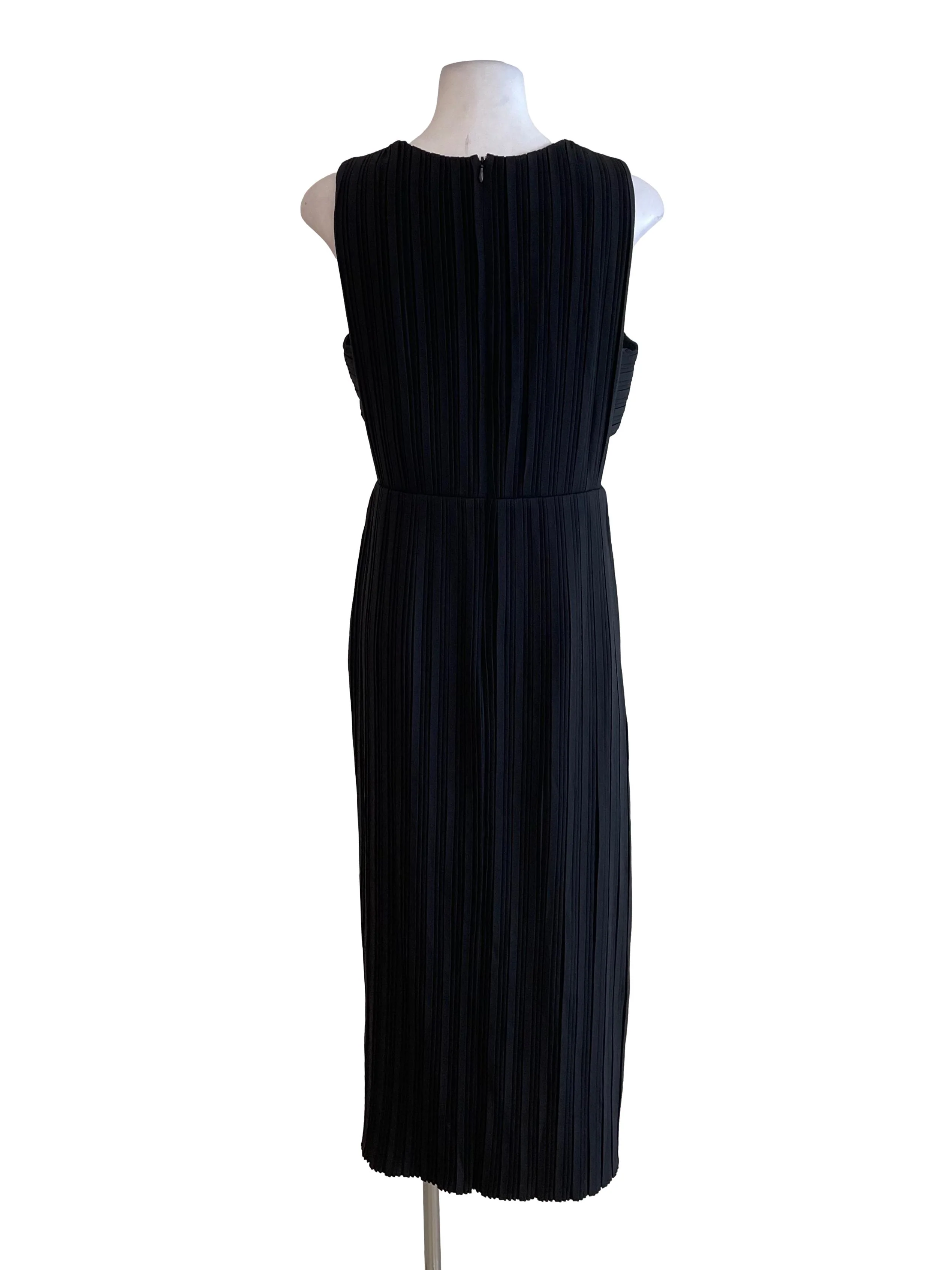 Black Accordion Open Waist Dress - Image 2