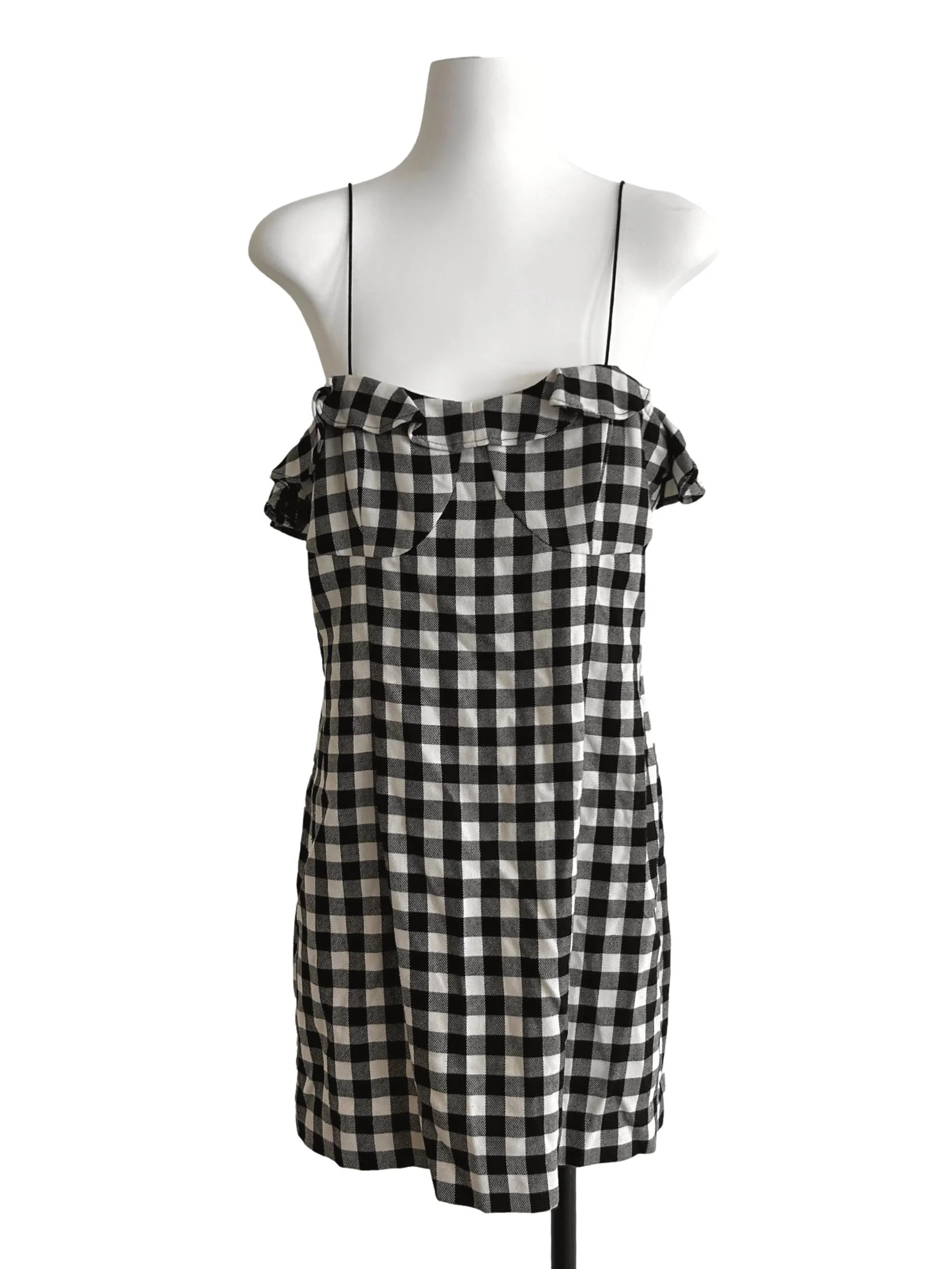 Black And White Gingham Dress