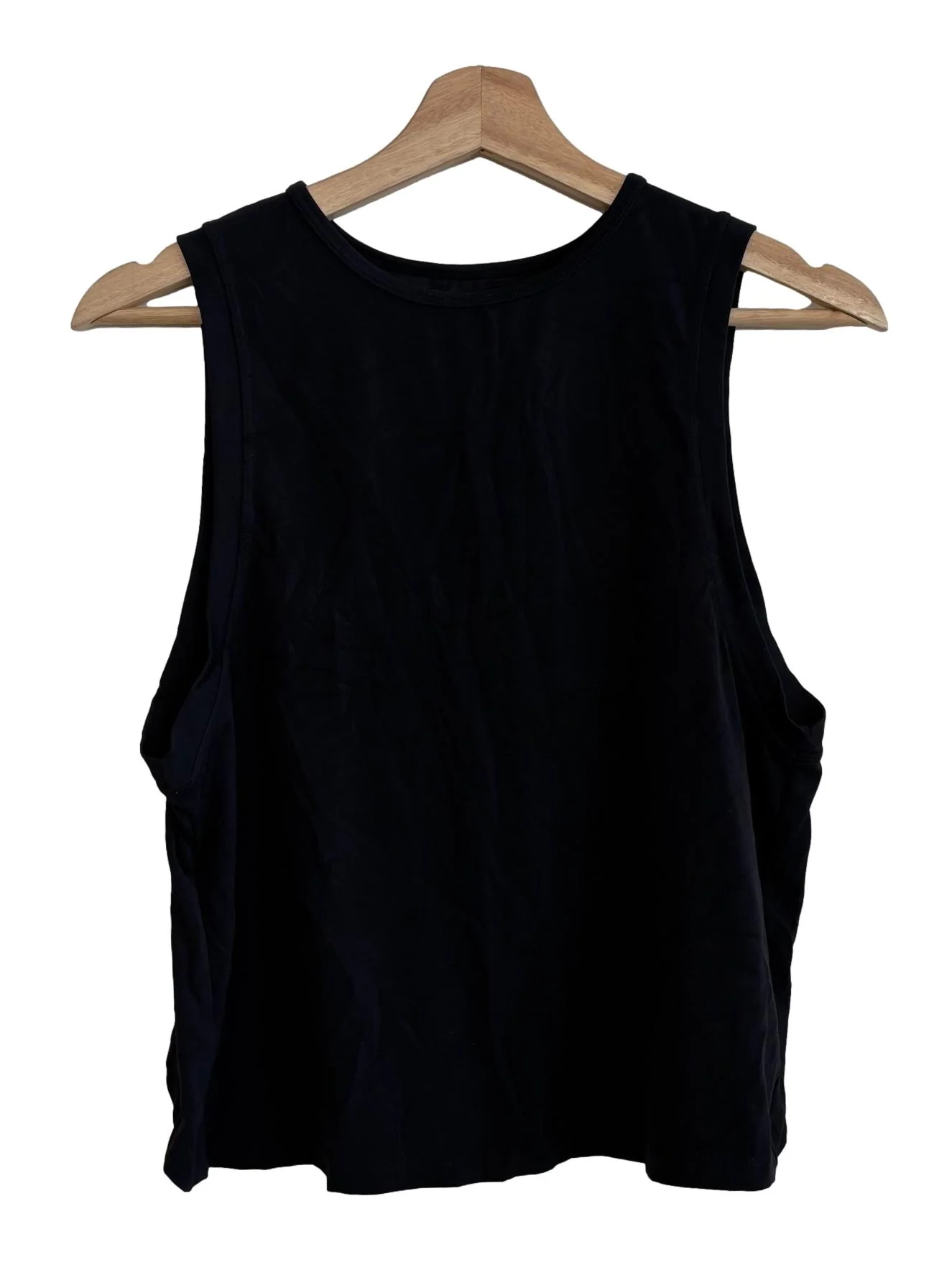 Black Cross Back Tank Top