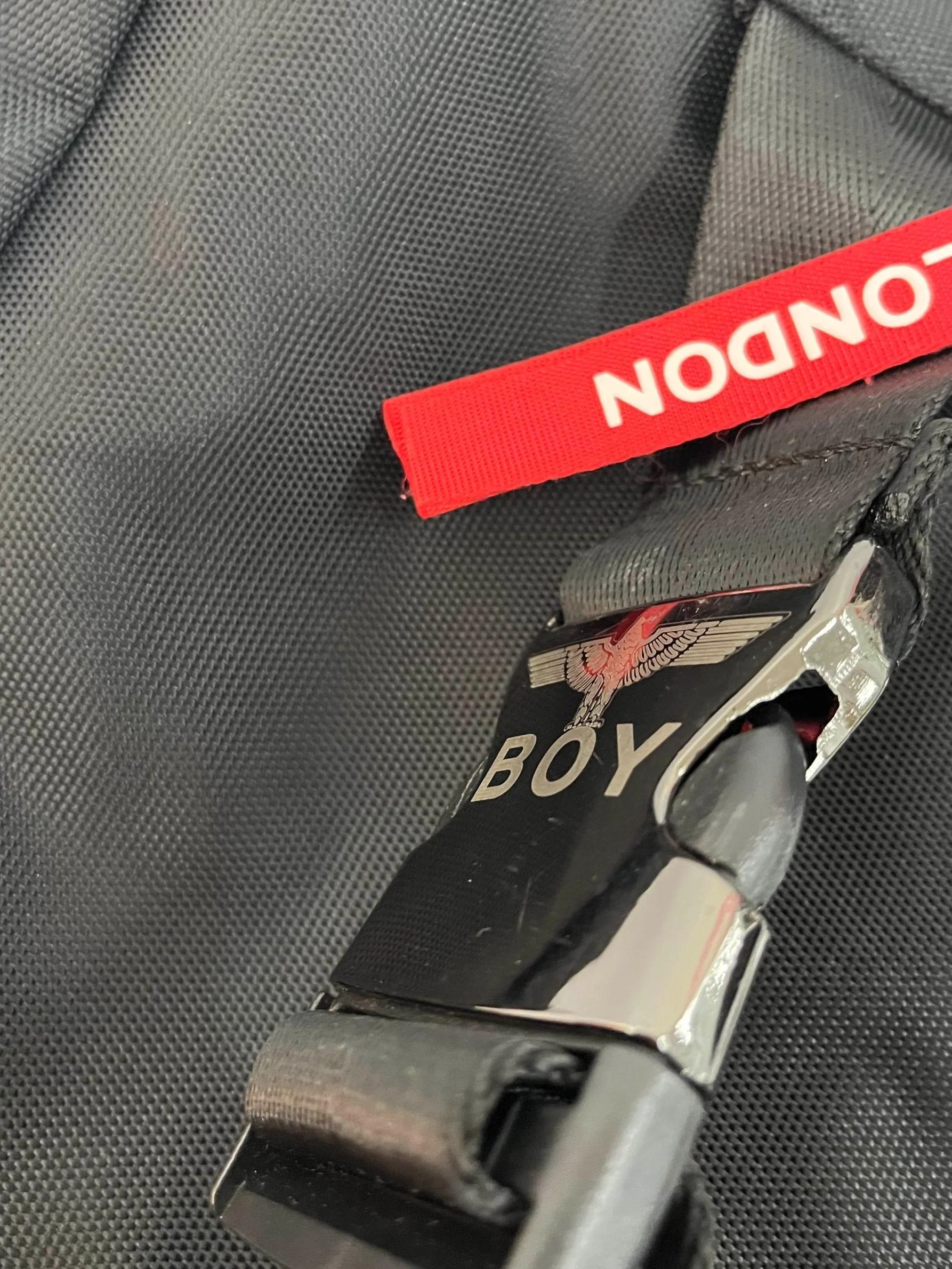 Black Backpack With Buckle Details - Image 7