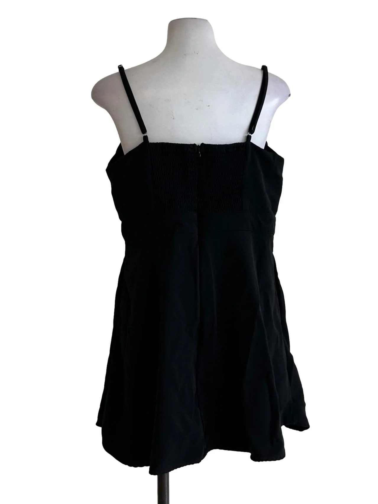 Black Cami Romper Dress - Image 2