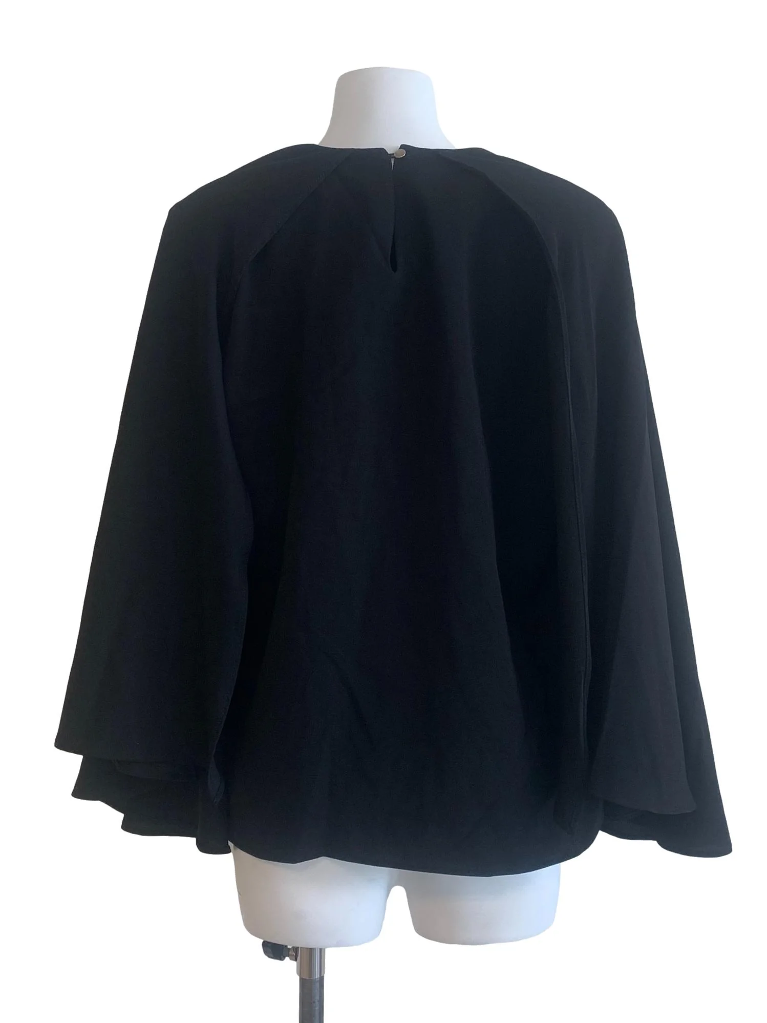 Black Cape Sleeve Top - Image 2