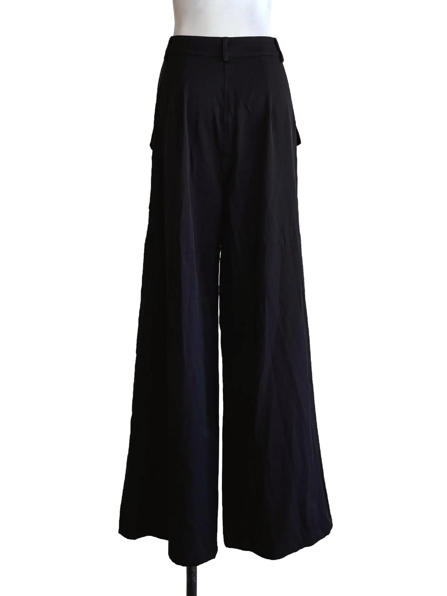 Black Cargo Knee Cut Out Pants YHF - Image 2