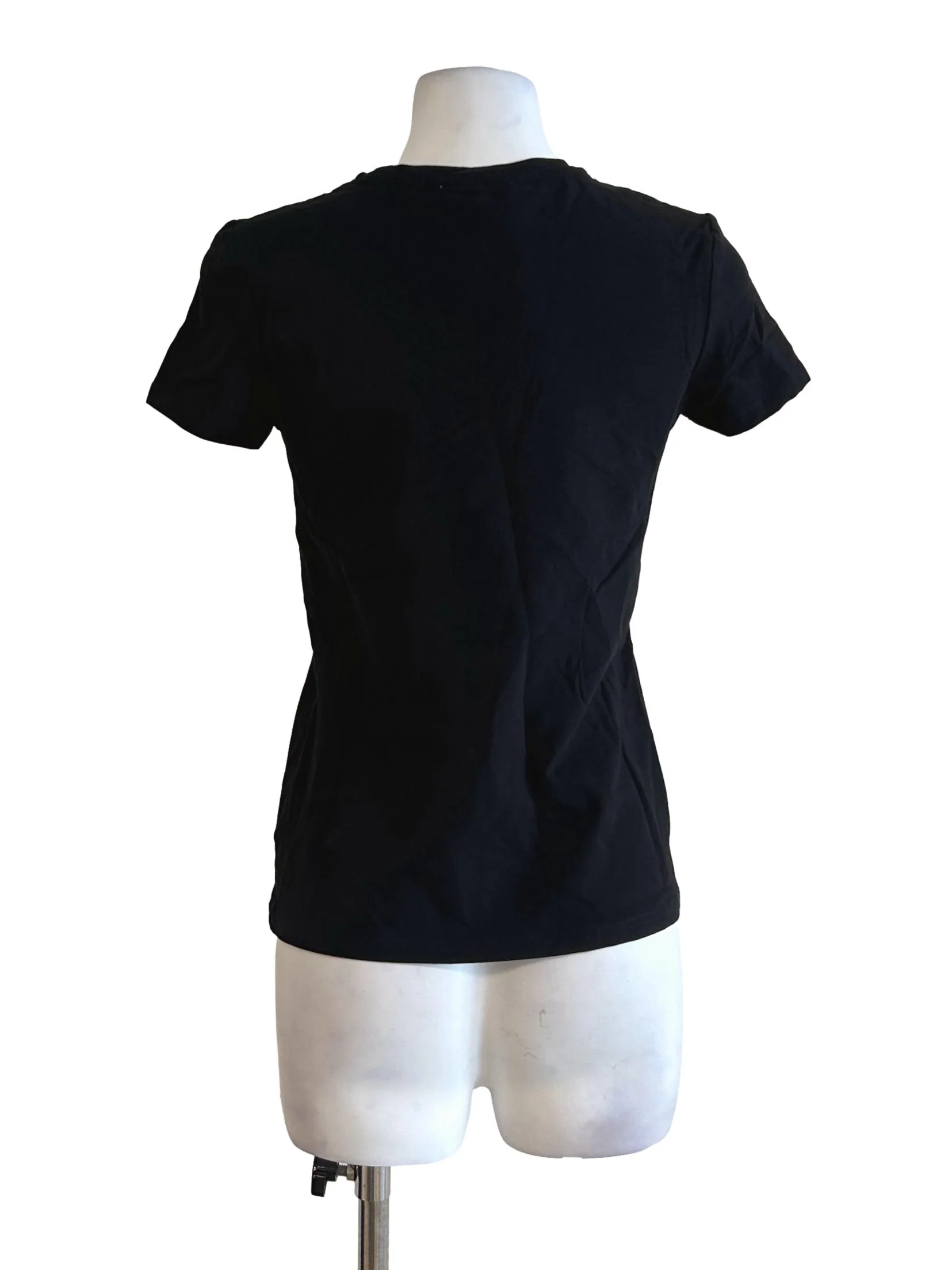 Black Classic Crew Neck Tee OSN - Image 2