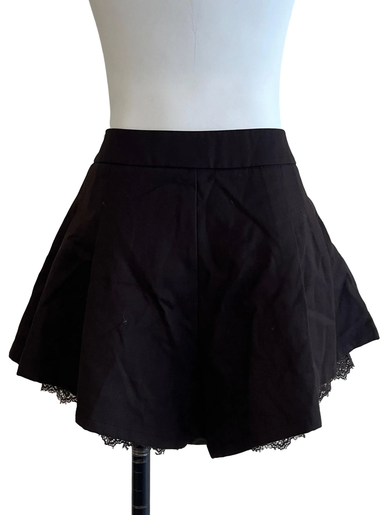 Black Coffee Lace Detail Skorts - Image 2
