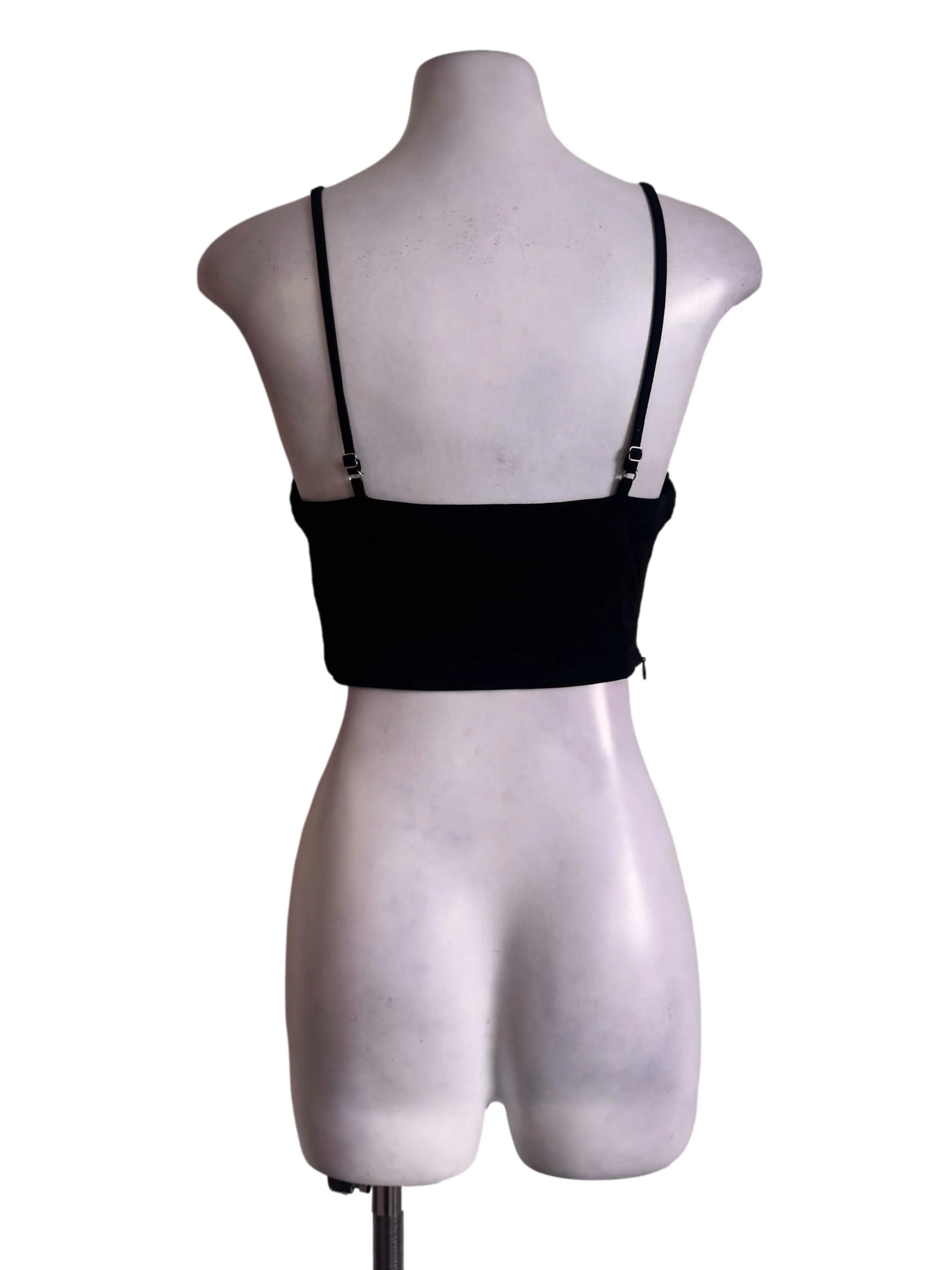 Black Cropped Top - Image 2