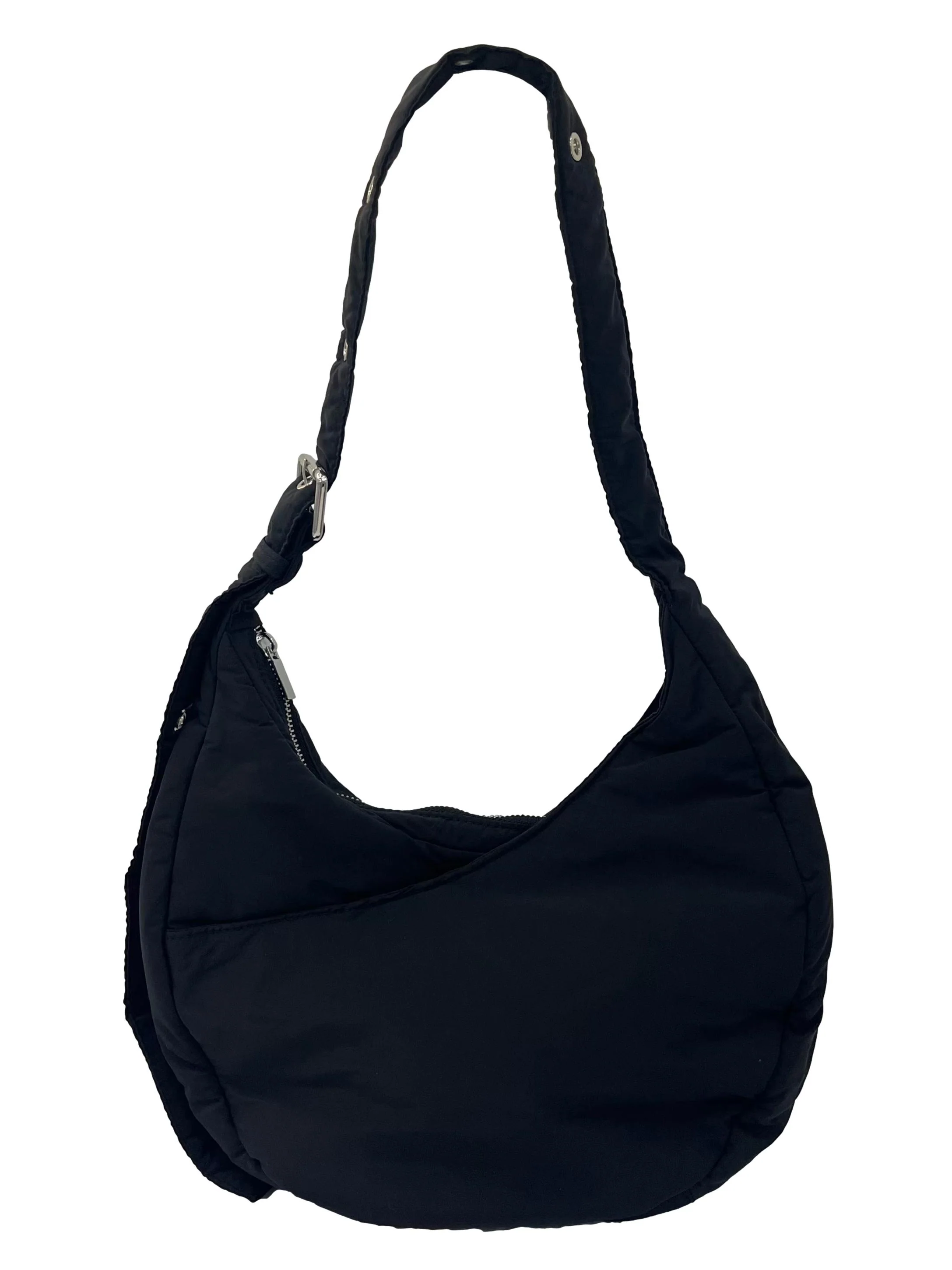 Black Crossbody Bag With Adjustable Strap - Image 2