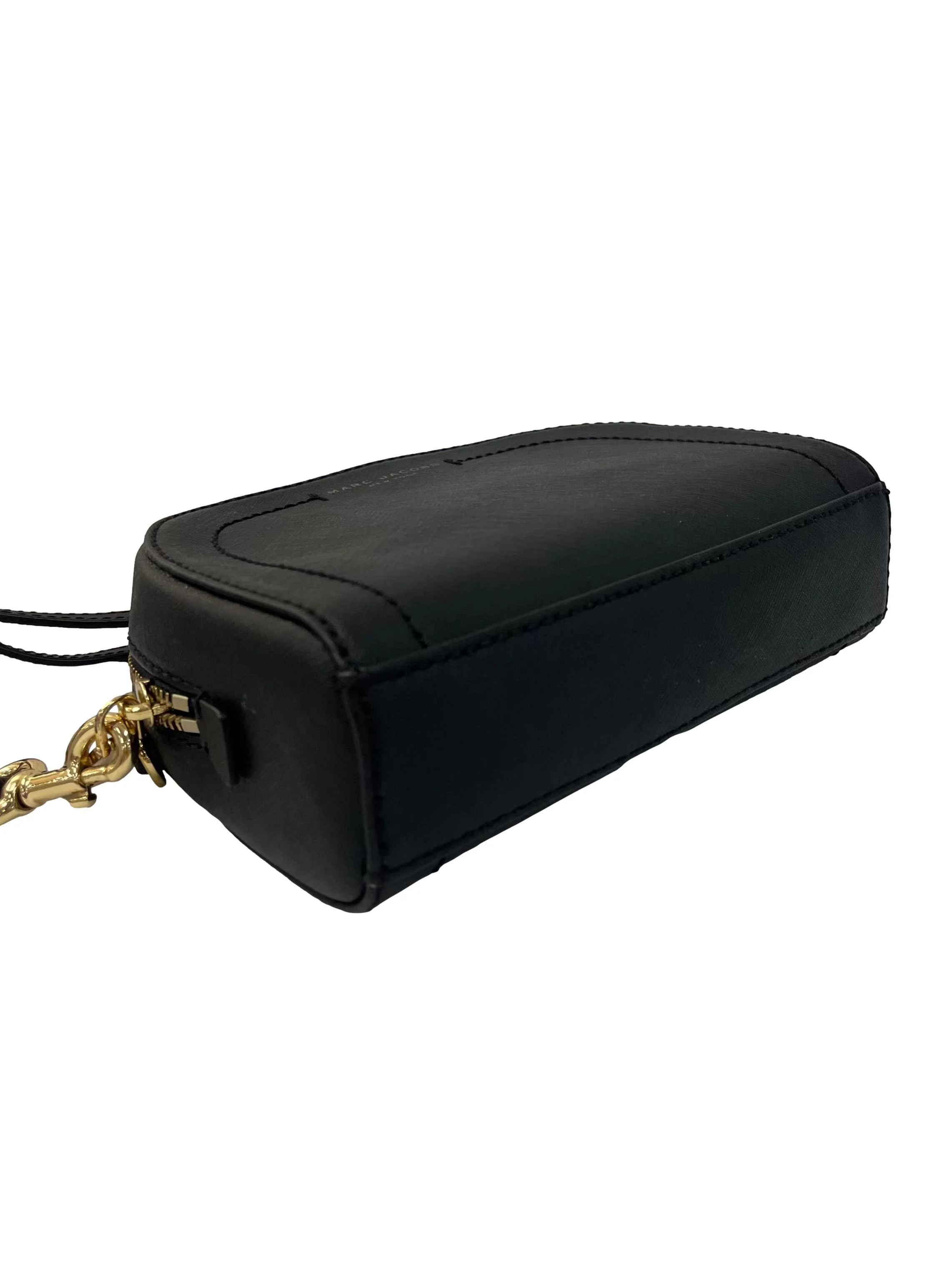 Black Playback Dome Leather Crossbody Bag - Image 4